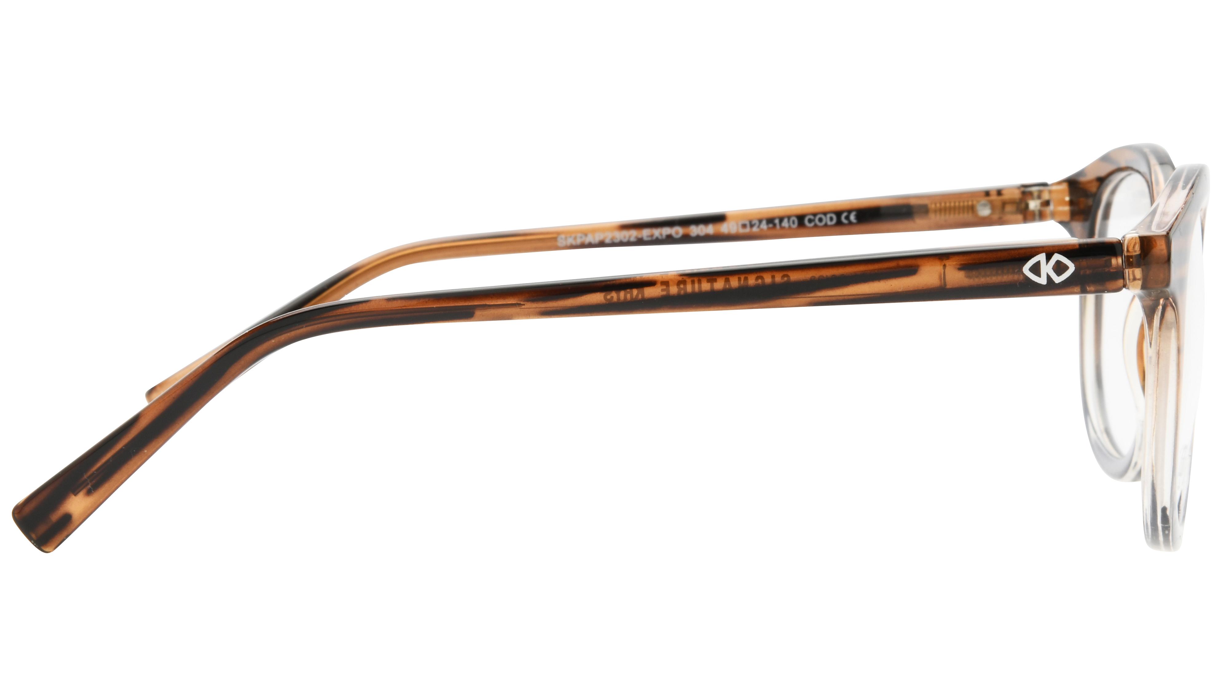 Lunettes anti-lumière bleue Signature Krys Mixte Marron Pantos Skpap-E2302 Droite