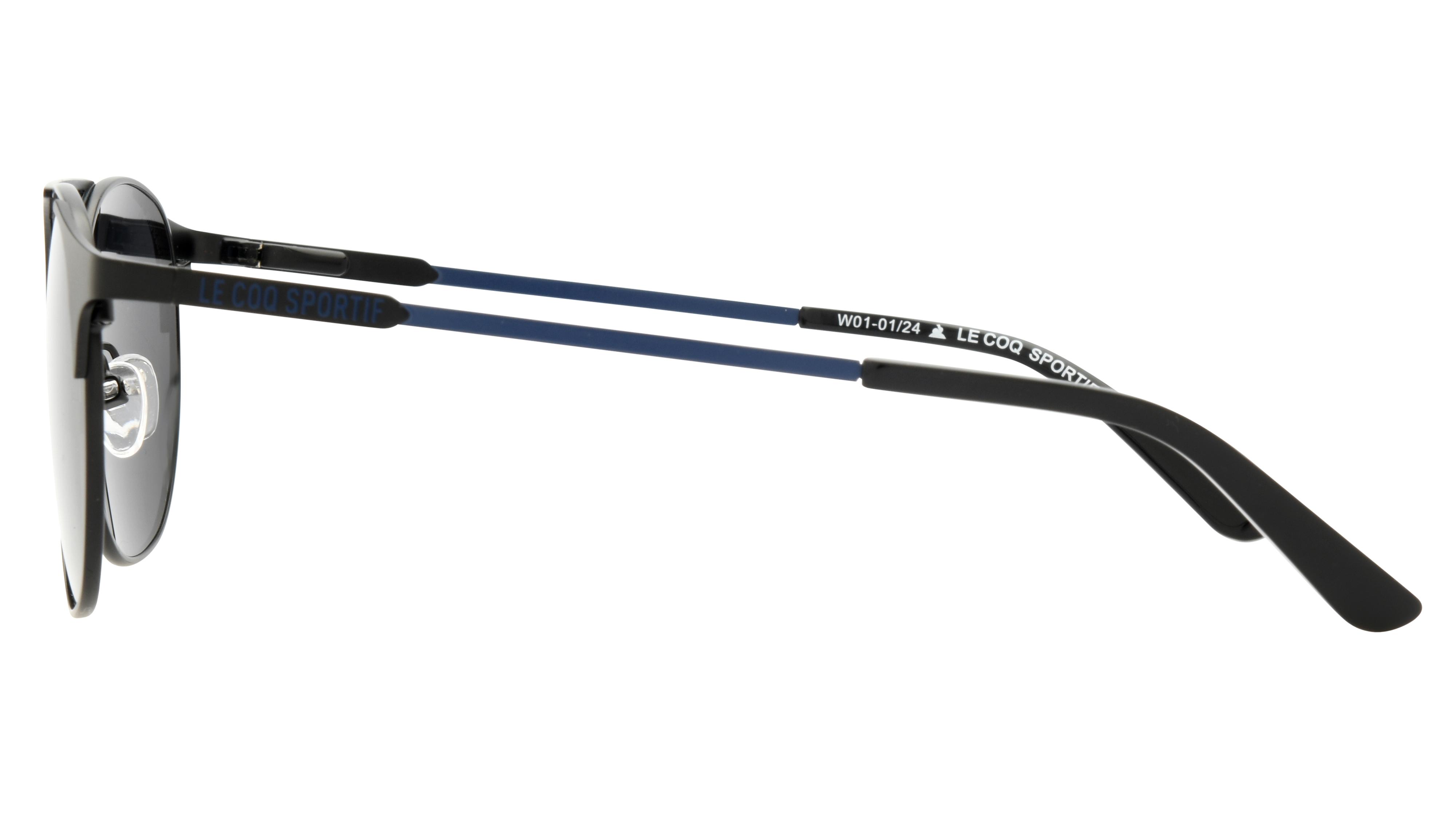 Lunettes de soleil Le Coq Sportif Homme Noir Aviateur Lcs2305/S Gauche