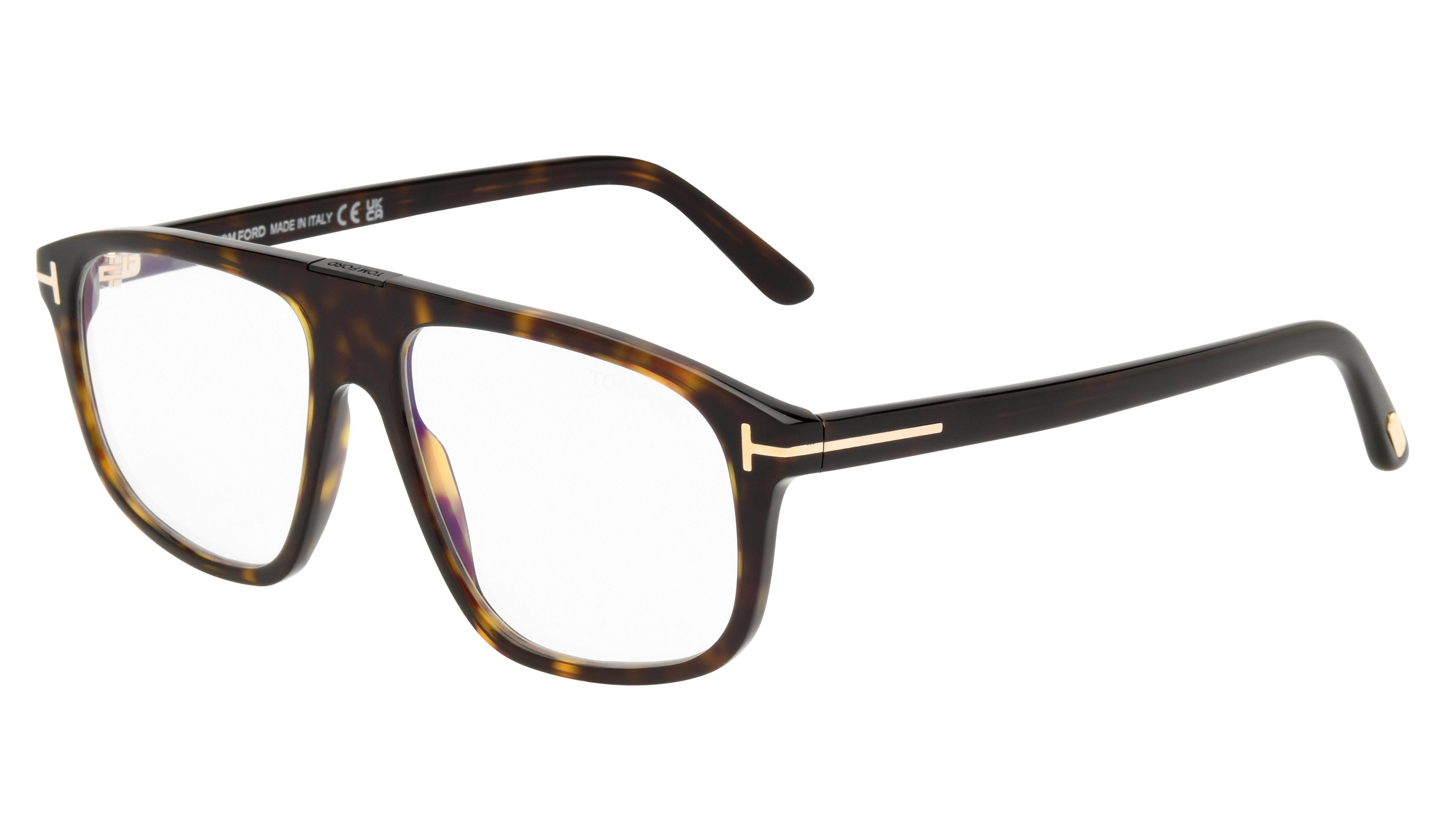 Lunettes de vue Tom Ford Tf5901 B N 052 Brun Fonce Crist Aviateur Krys