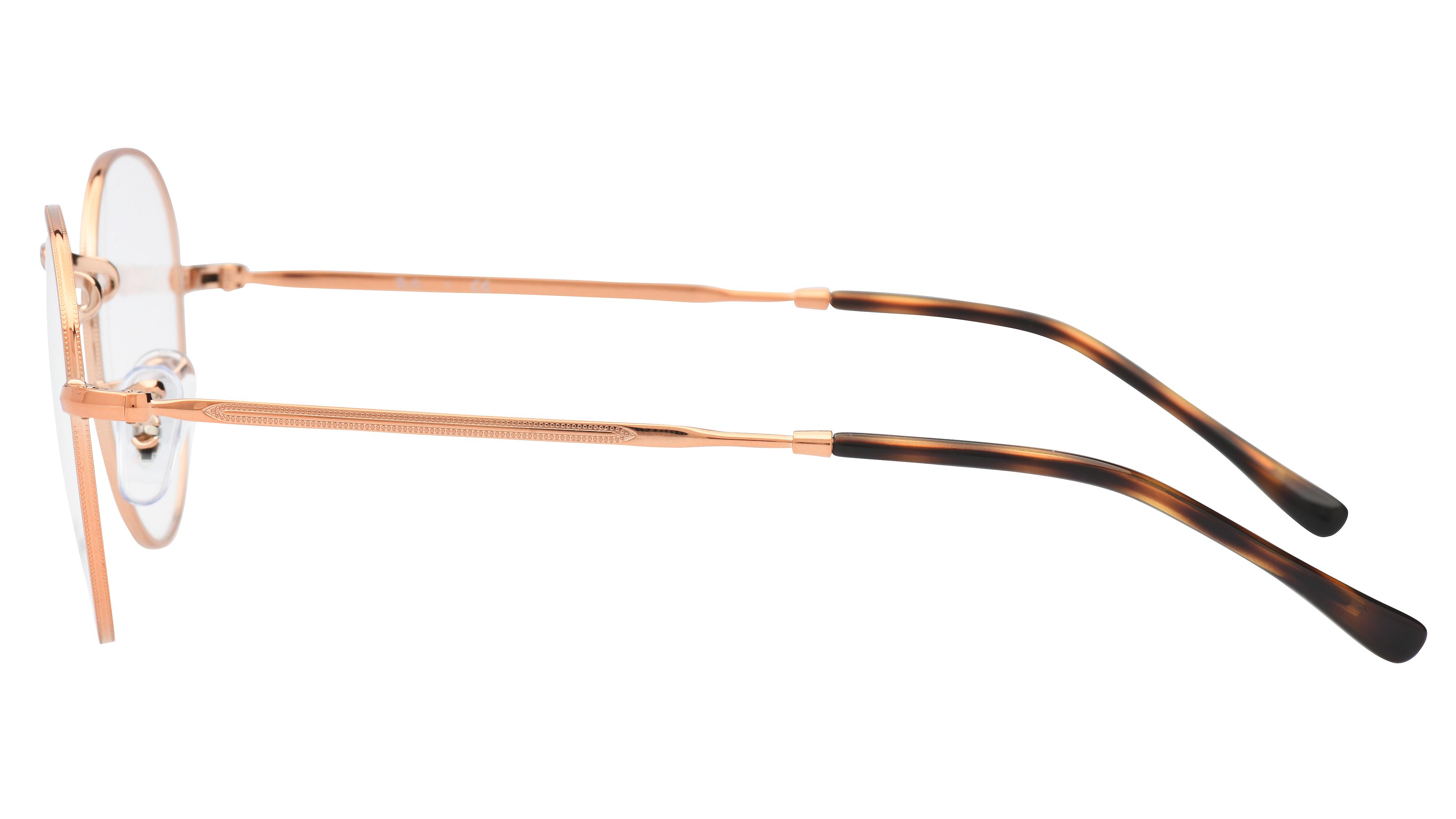Lunettes de vue Ray-Ban Mixte Marron Ronde Rx3582V Gauche