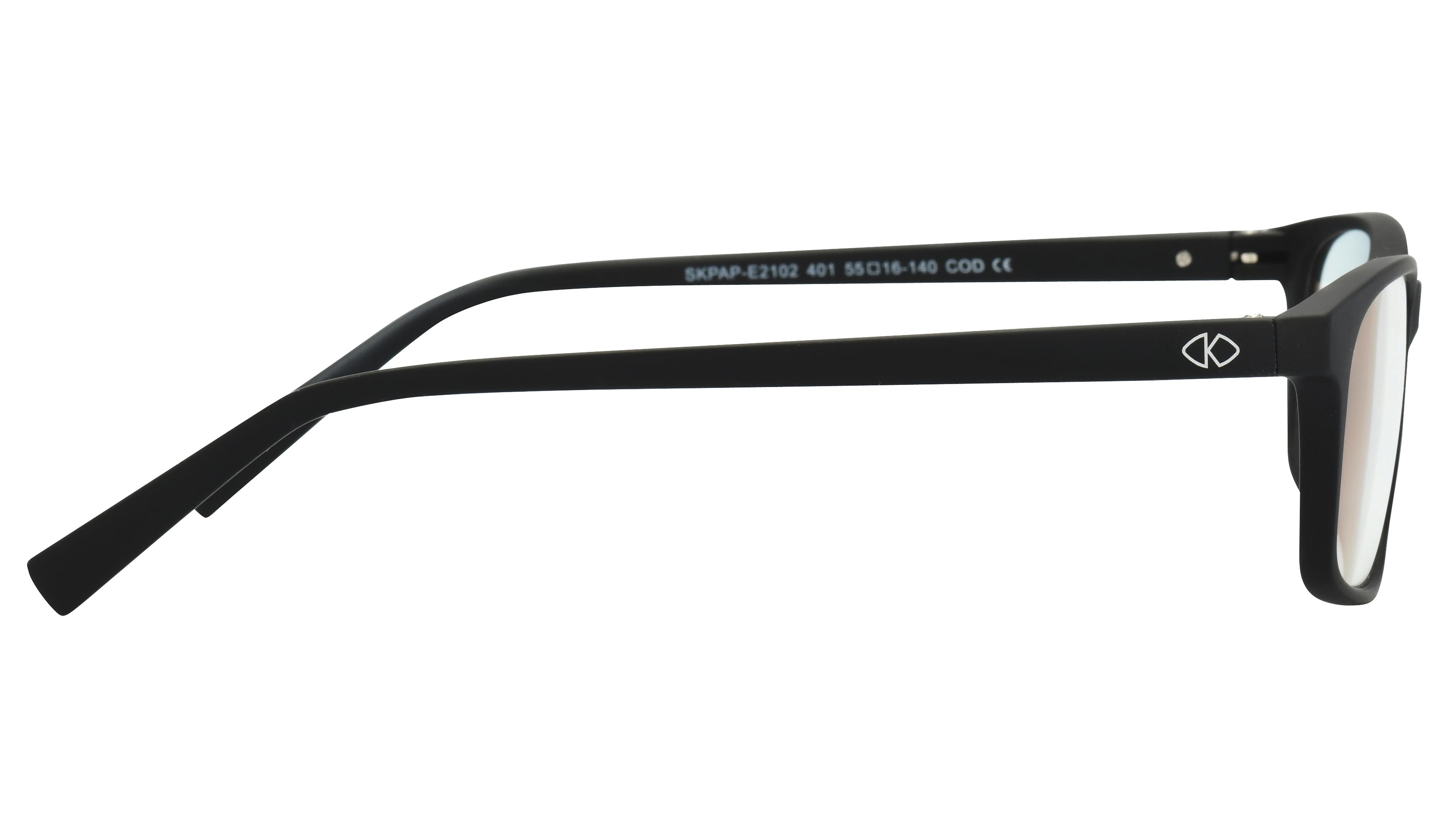 Lunettes anti-lumière bleue Signature Krys Mixte Noir Rectangle Skpap-E2102 Droite