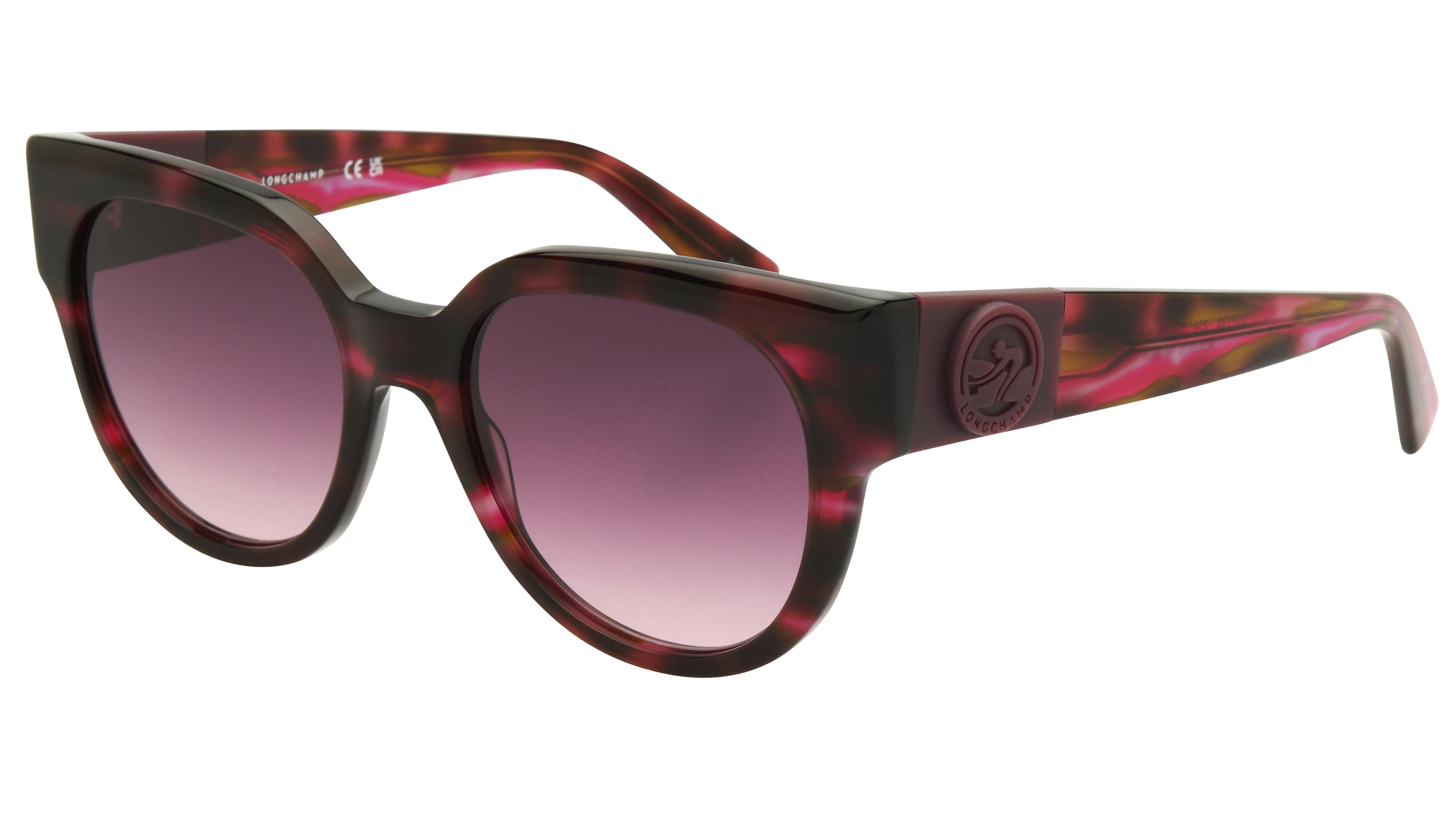 Lunettes de soleil Longchamp Femme Marron Ronde lo779s Trois-Quart