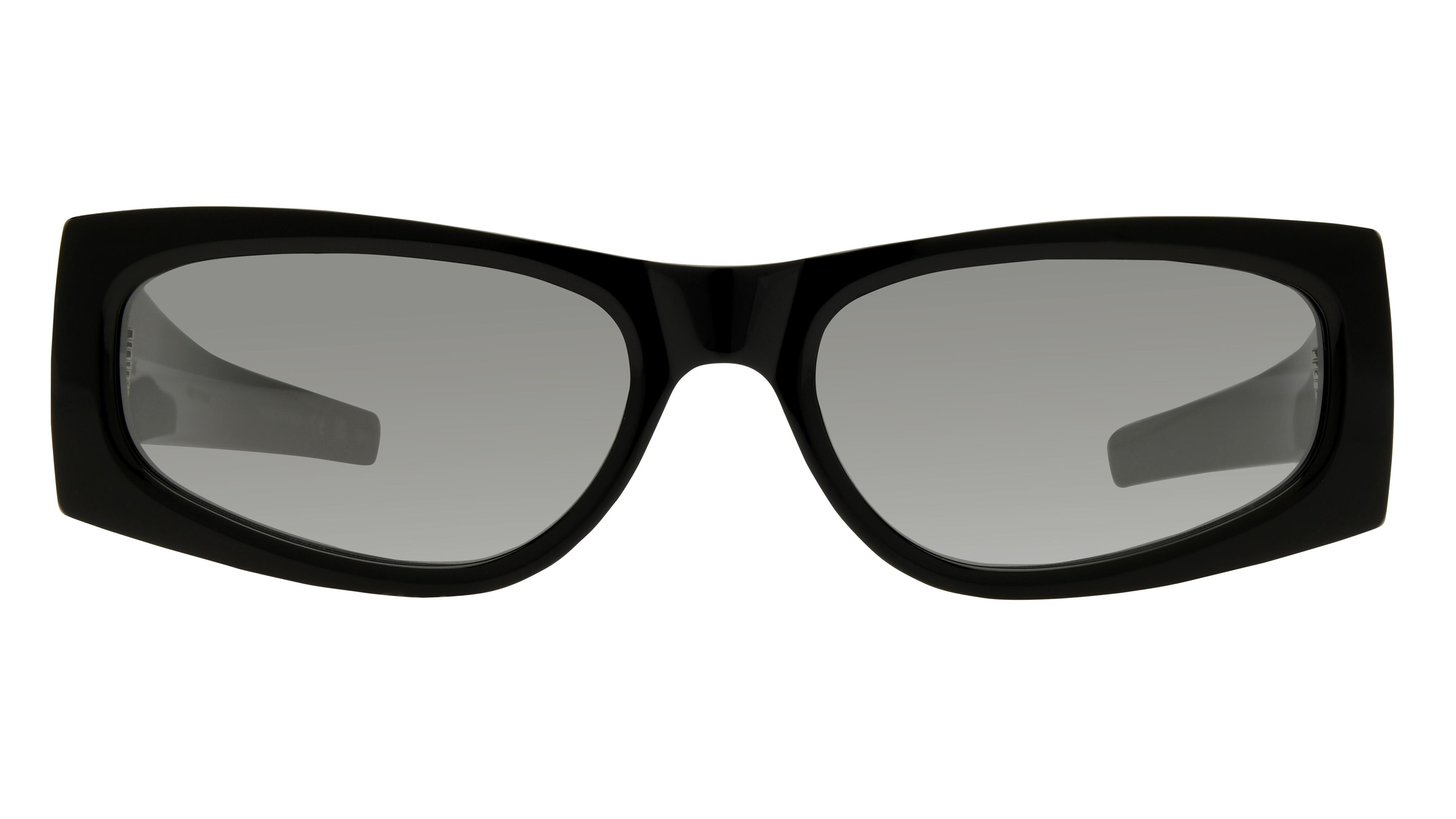 Lunettes de soleil Saint Laurent Mixte Noir Rectangle SL Face