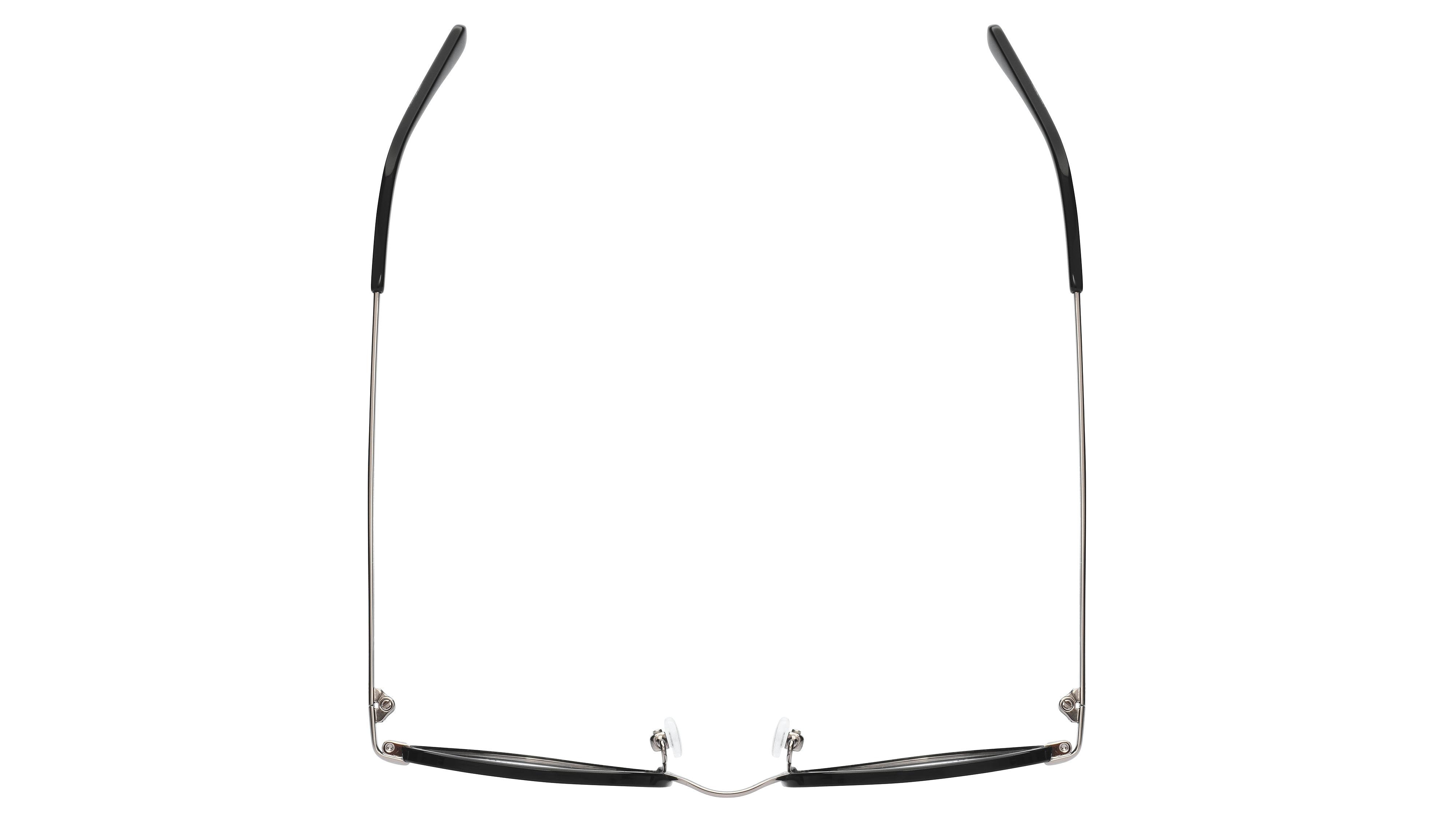 Lunettes de vue L'Atelier du Faubourg Homme Noir Arrondie Adf1801 Dessus