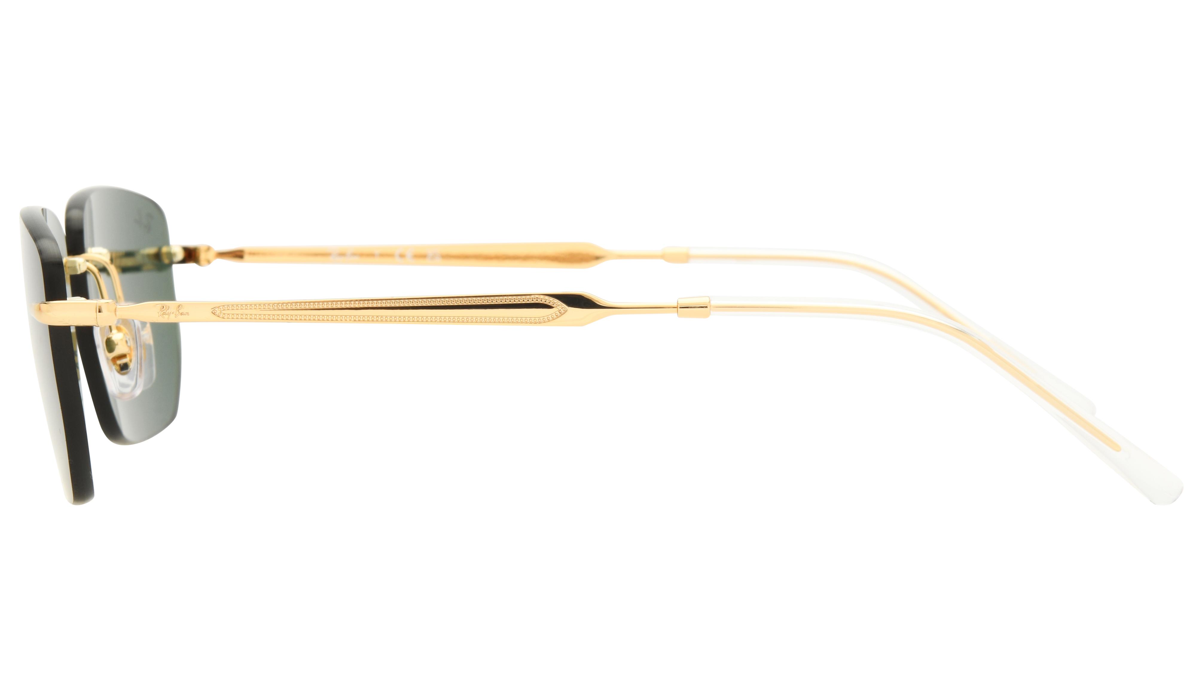 Lunettes de soleil Ray-Ban Mixte Or Rectangle RB3768 Gauche