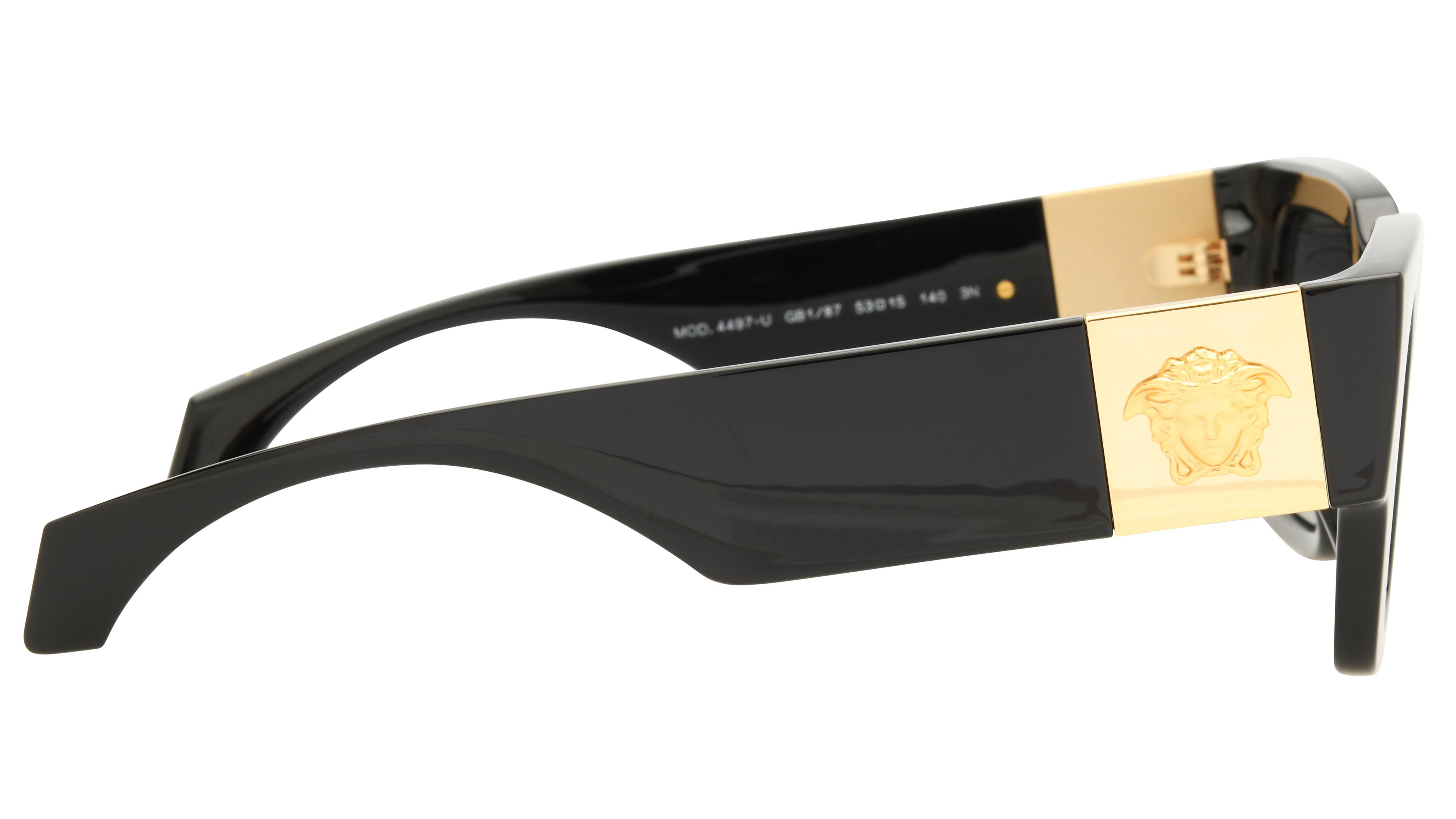 Lunettes de soleil Versace Femme Noir Carré VE4497U Droite