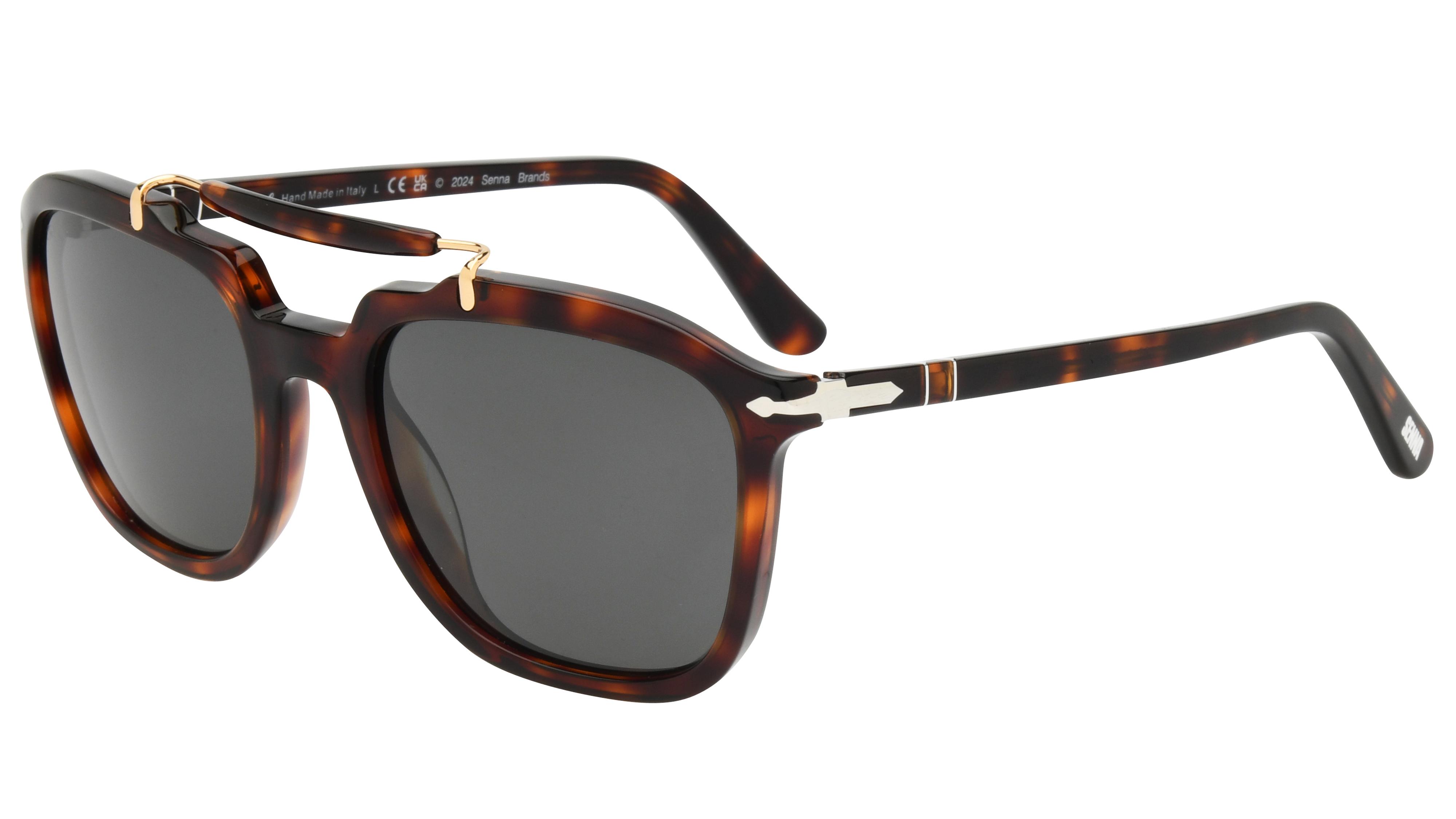 Lunettes de soleil Persol Mixte Écaille Carré PO0203S Trois-Quart