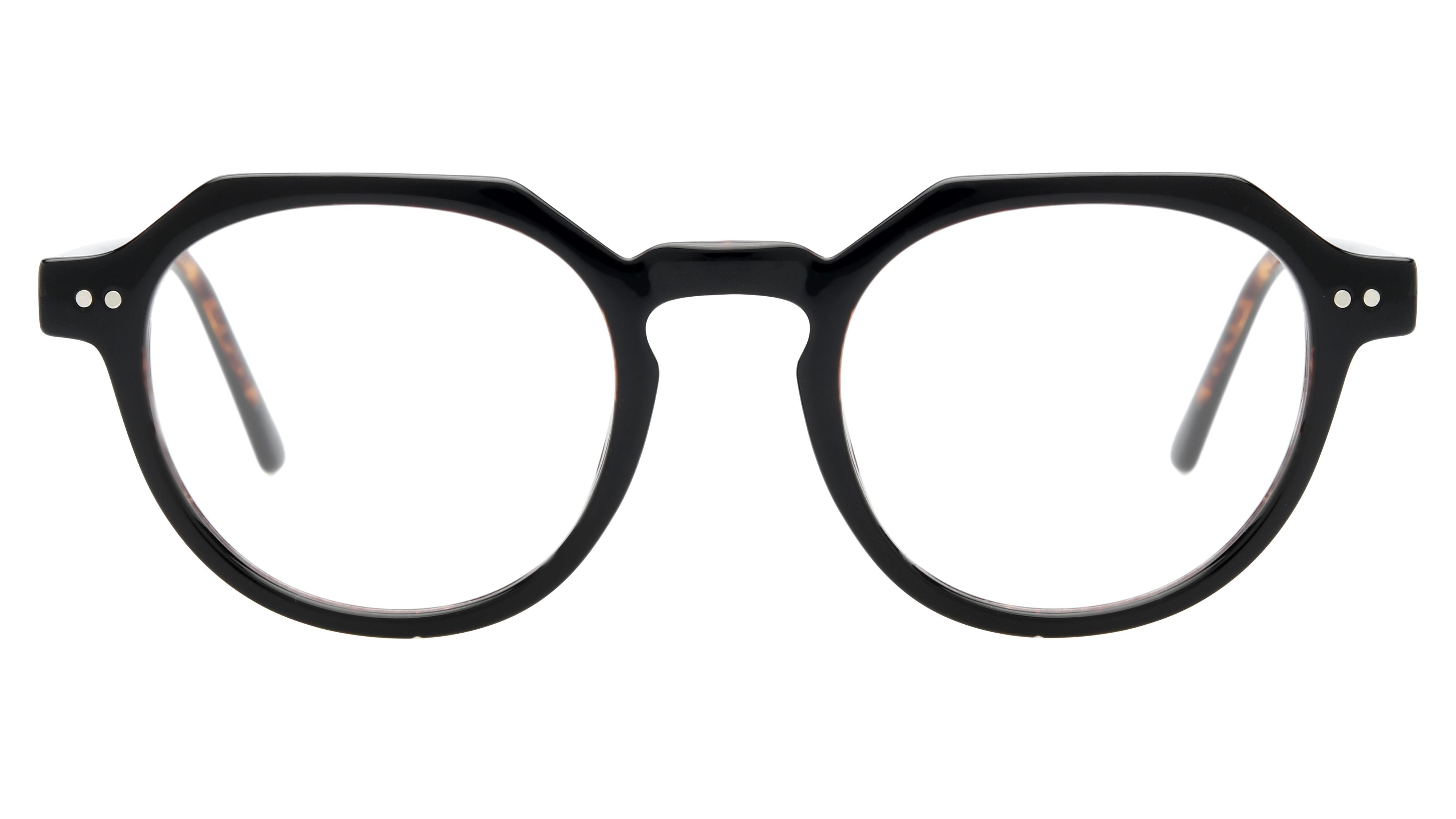 Lunettes de vue Signature Krys Homme Noir Pantos Kor2405 Face
