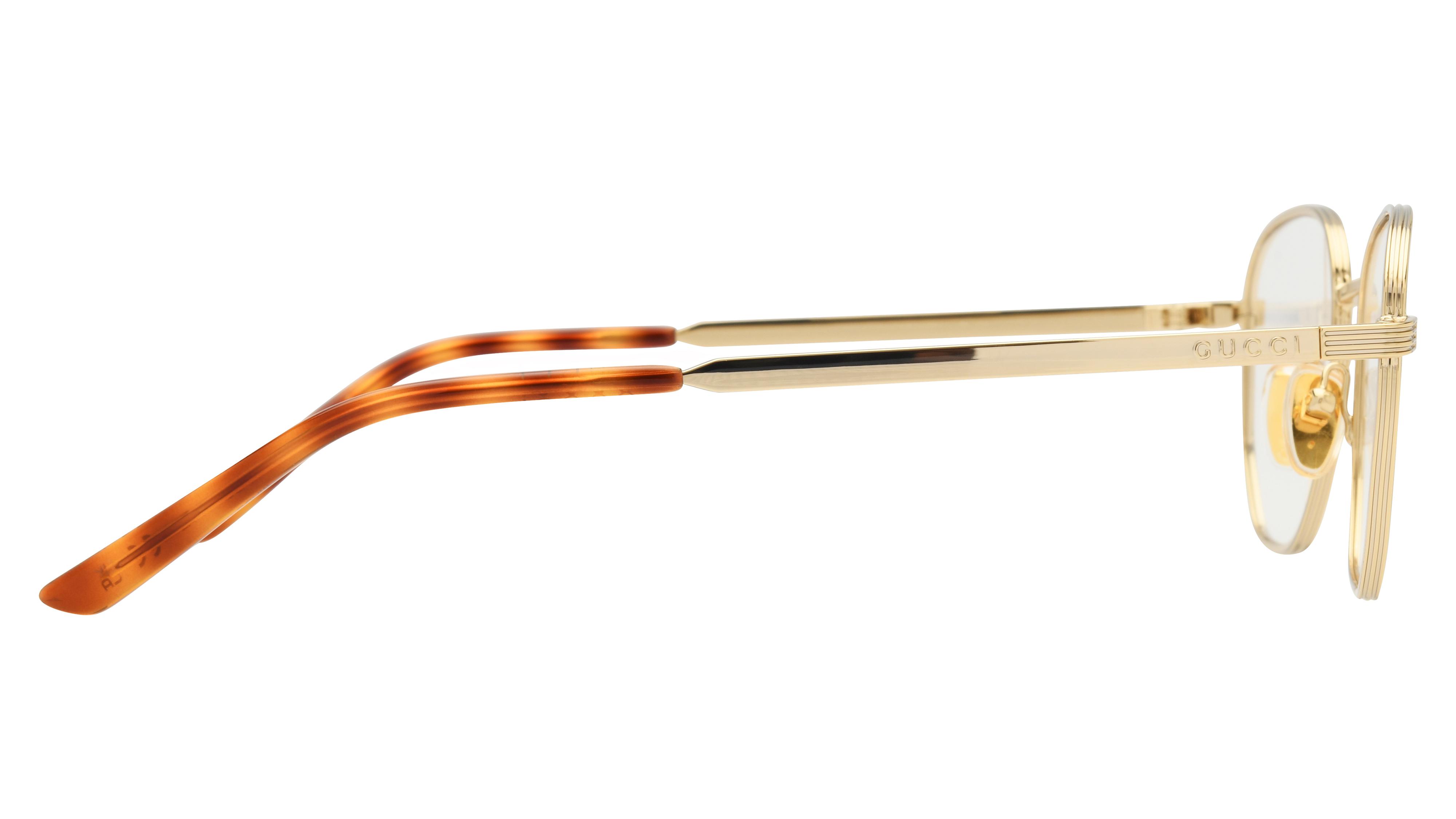 Lunettes de vue Gucci Femme Or Ronde Gg2224O Droite