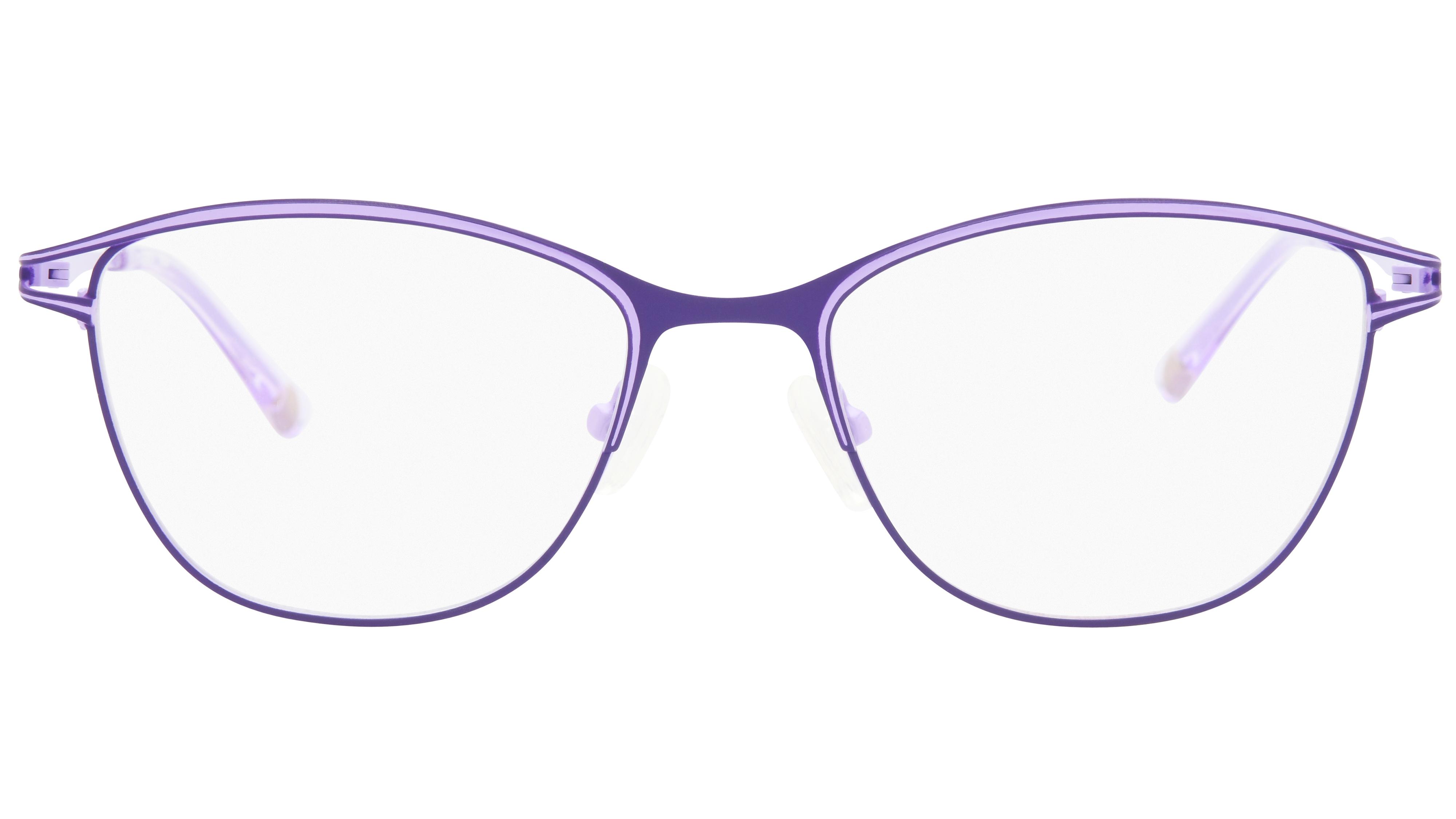 Lunettes de vue Baïa Femme Violet Papillon baa2601 Face