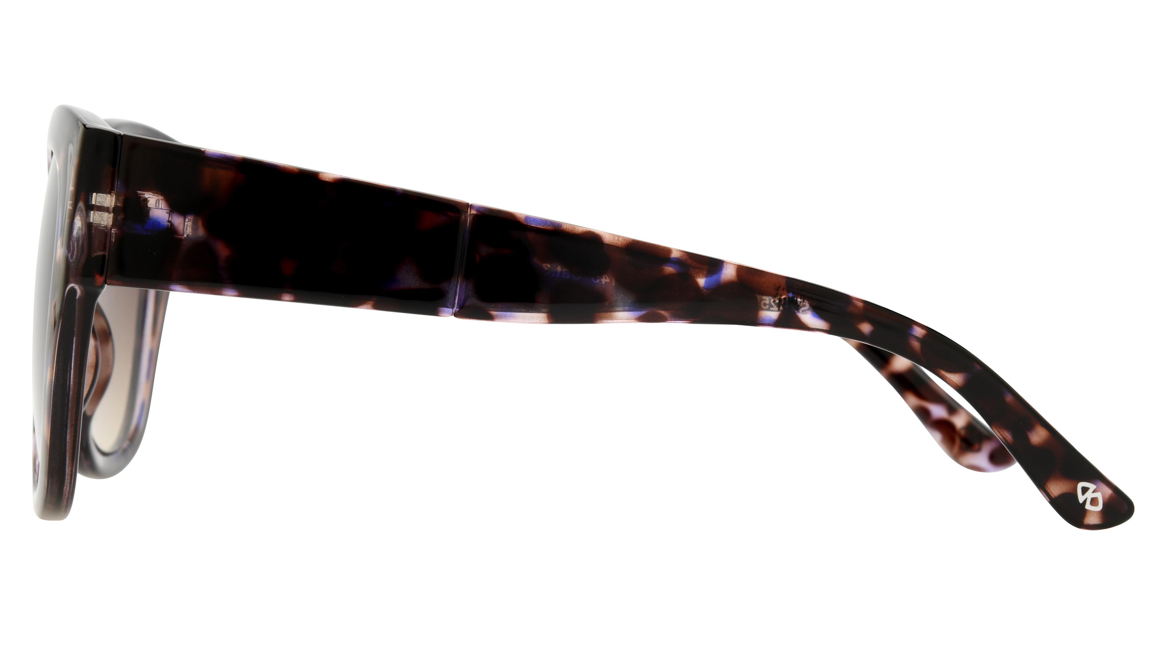 Lunettes de soleil Signature Krys Femme Écaille Papillon Skj2505-B Gauche