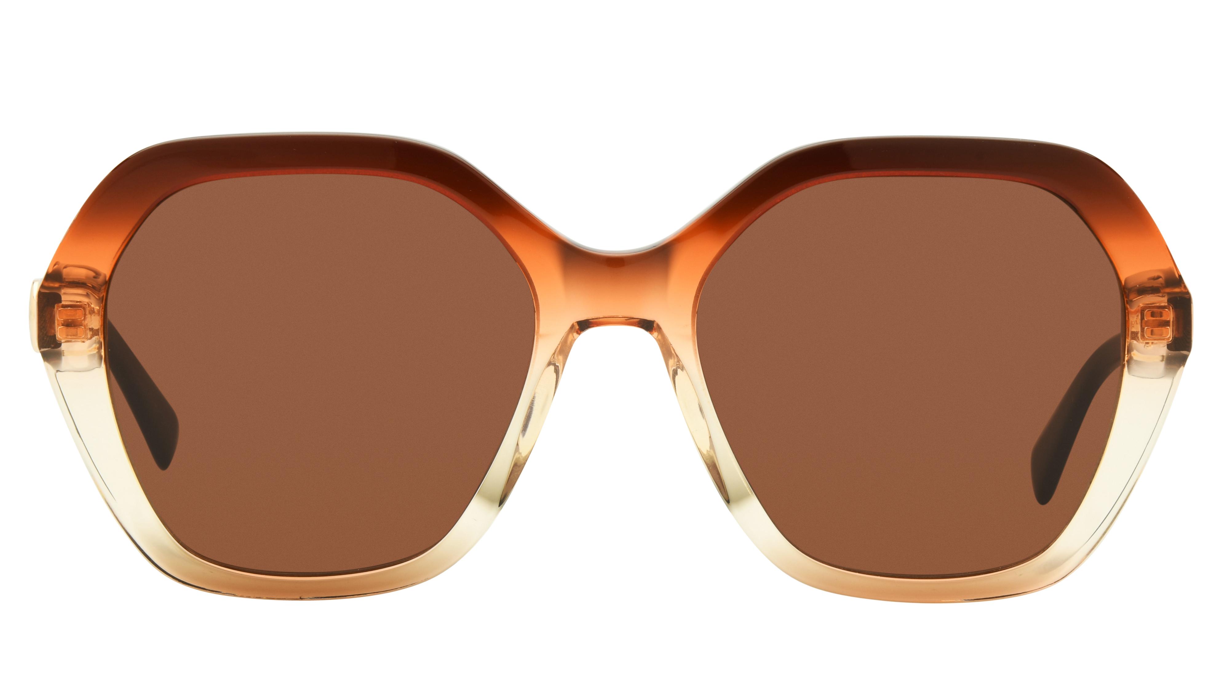 Lunettes de soleil Longchamp Femme Marron Rectangle lo759s Face