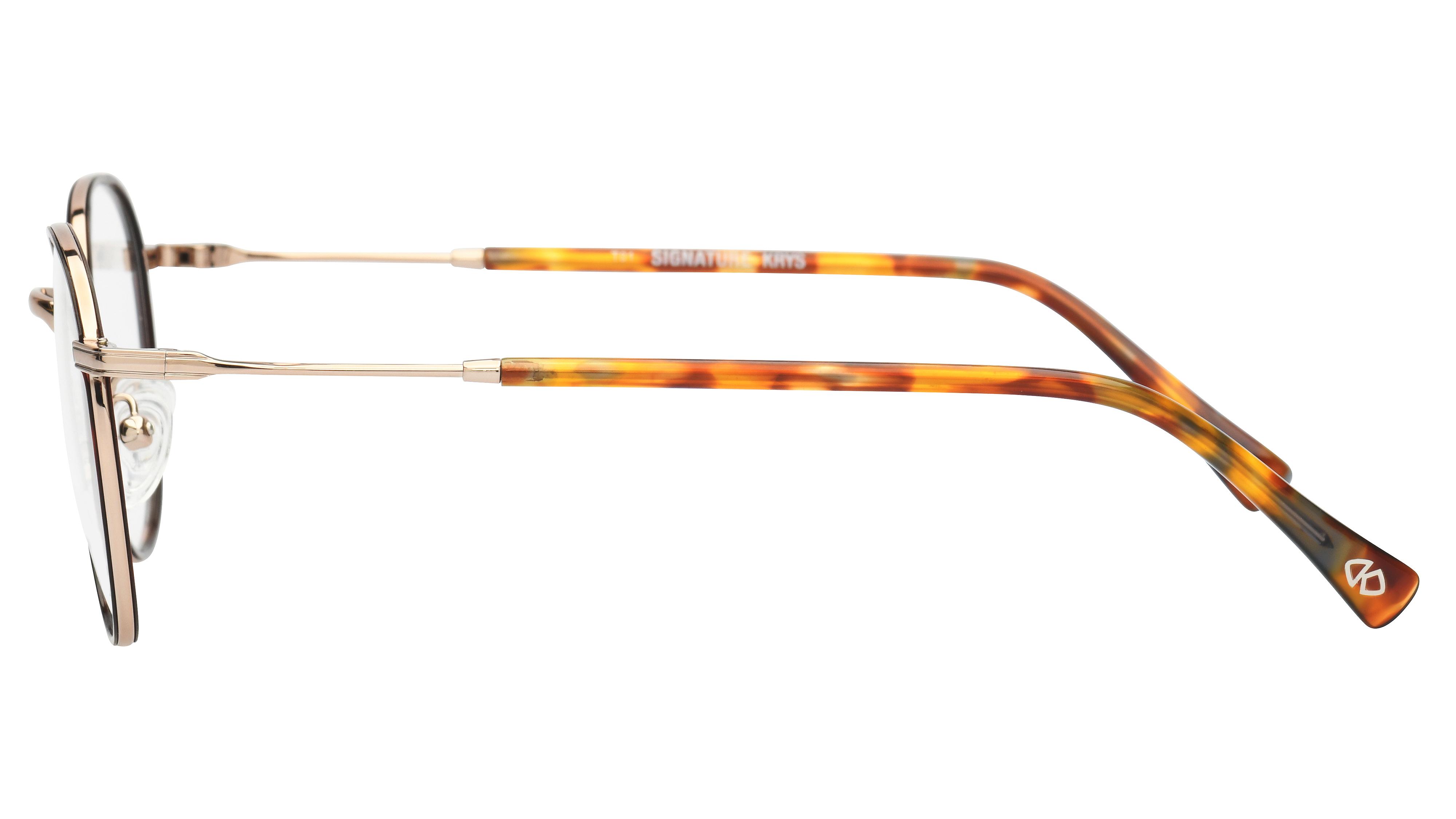 Lunettes de vue Signature Krys Homme Écaille Ronde Com2011 Gauche