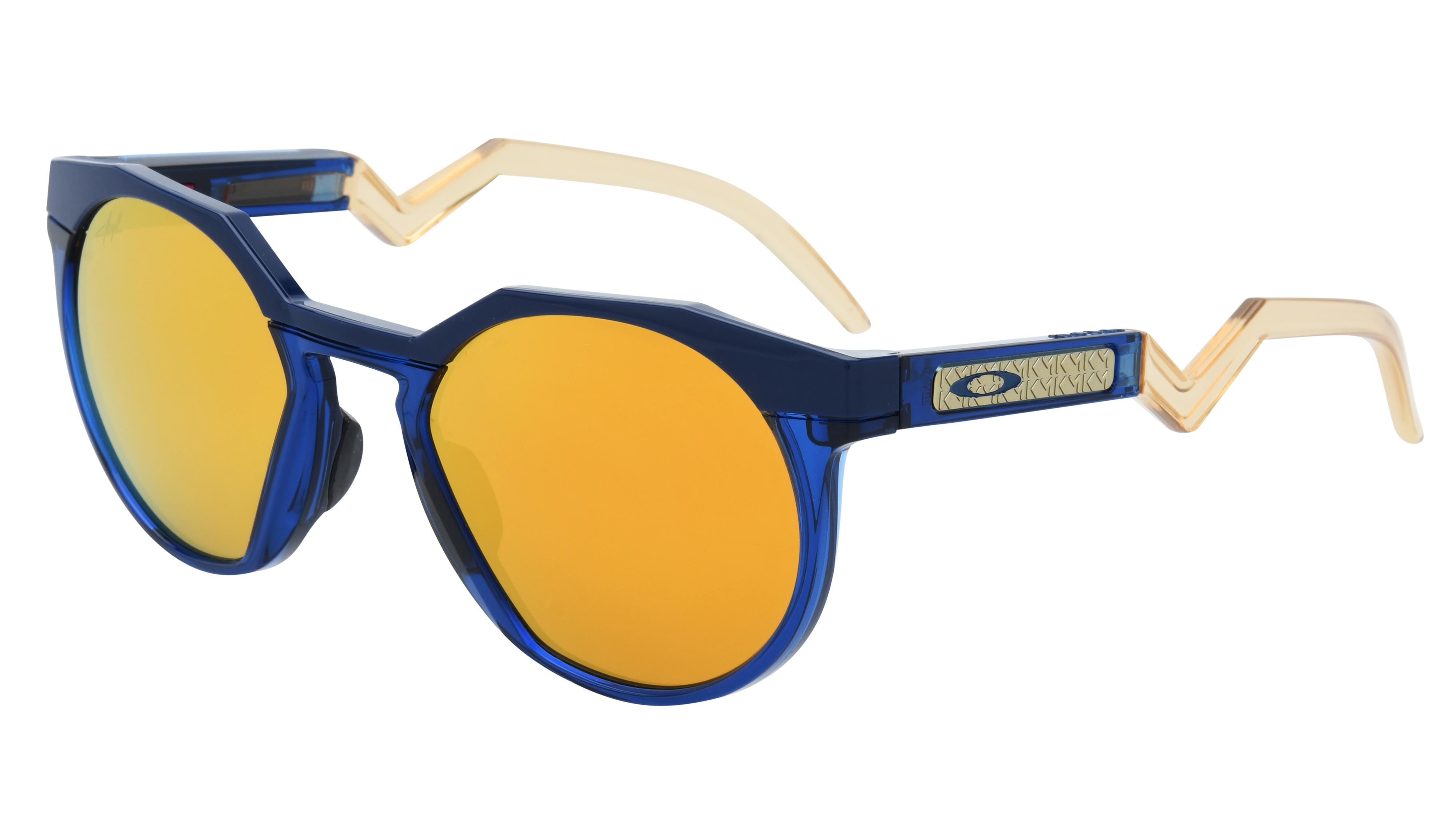 Lunettes de soleil Oakley Homme Bleu Ronde Oo9242 Trois-Quart