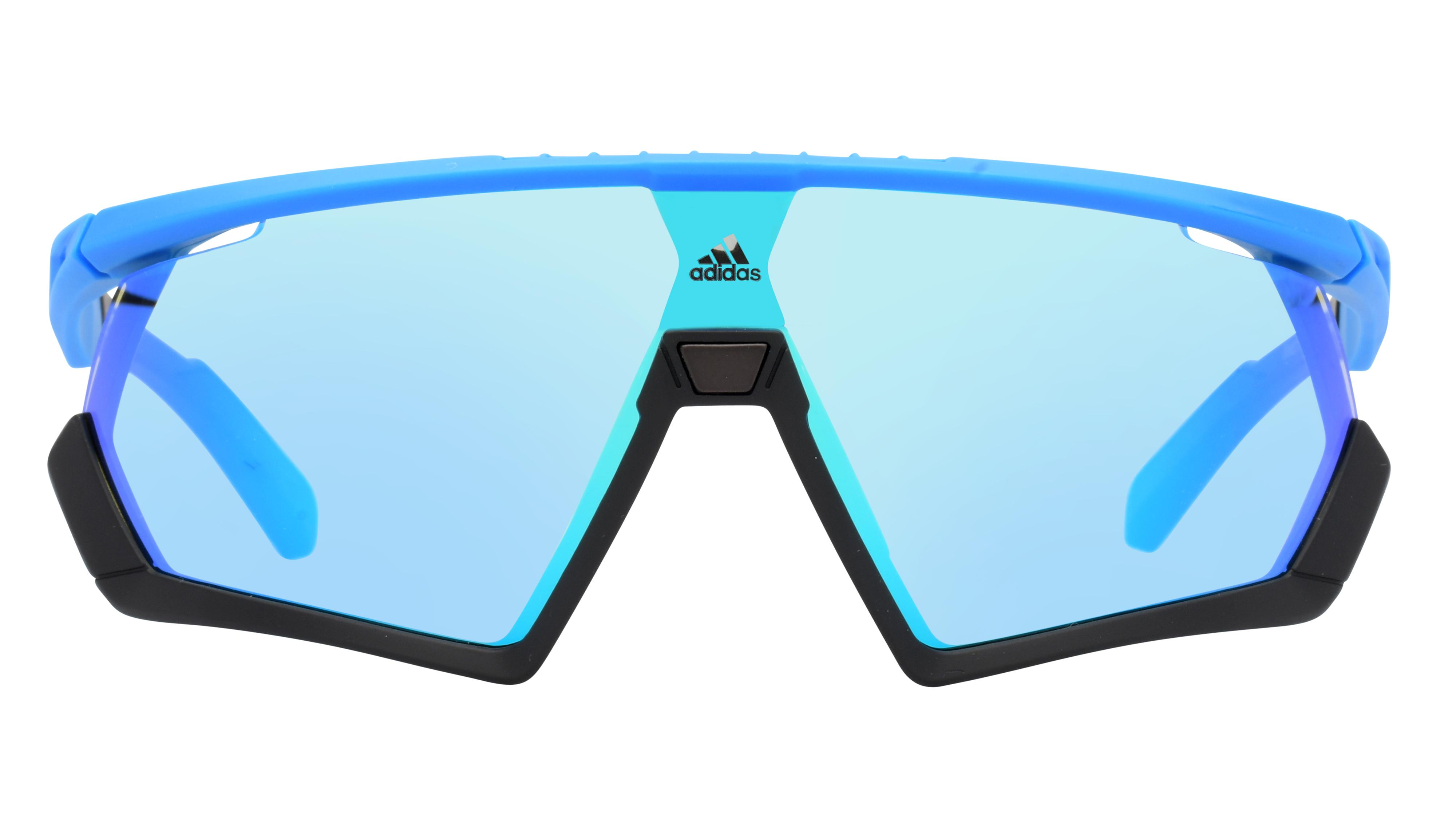 Lunettes de soleil Adidas Sp0054 0091X Bleu Mat Rectangle Krys