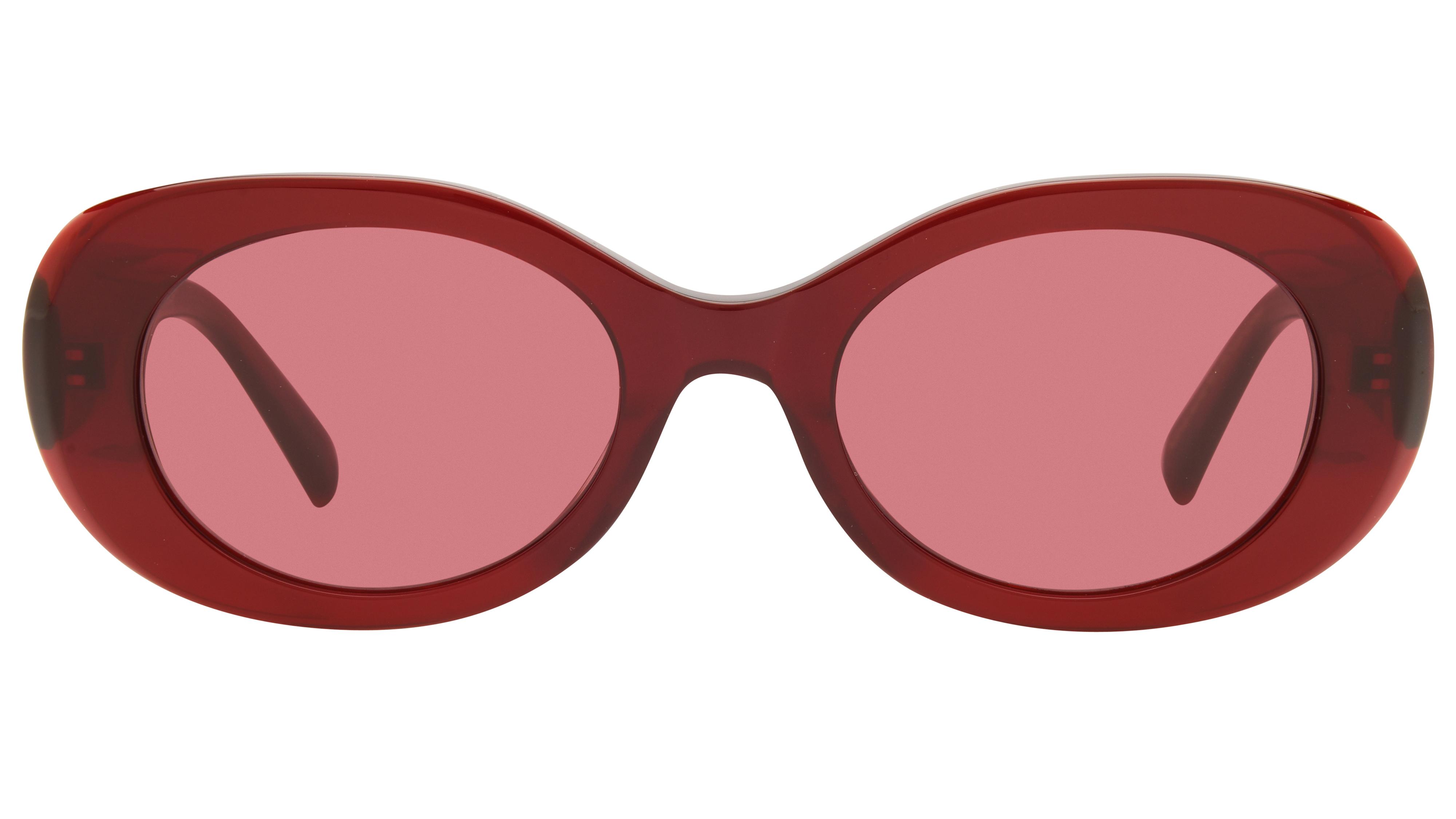 Lunettes de soleil Maje Femme Rouge Ovale Mj50482 Face
