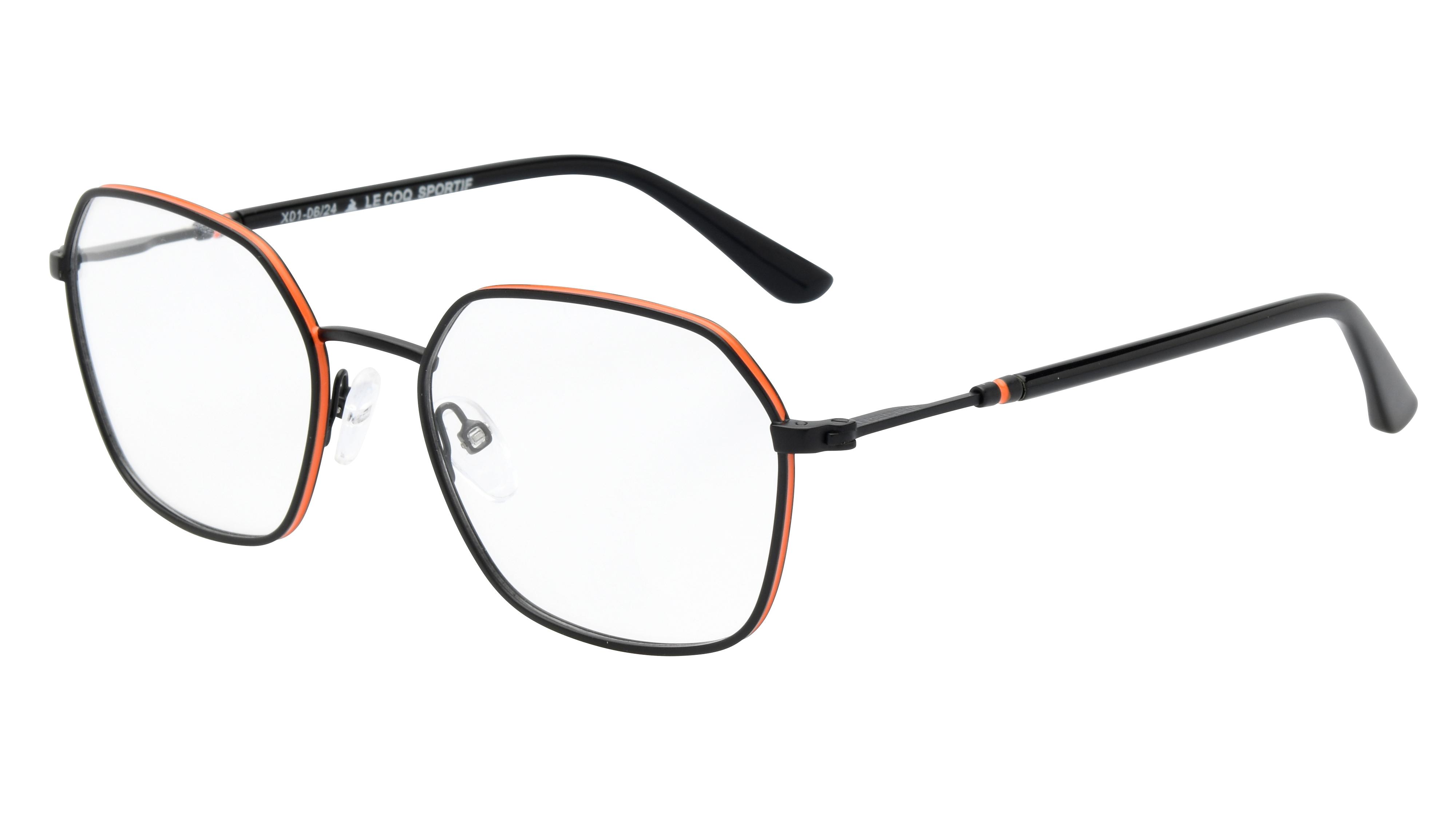 Lunettes de vue Le Coq Sportif Homme Noir Carré Lcs2403 Trois-Quart