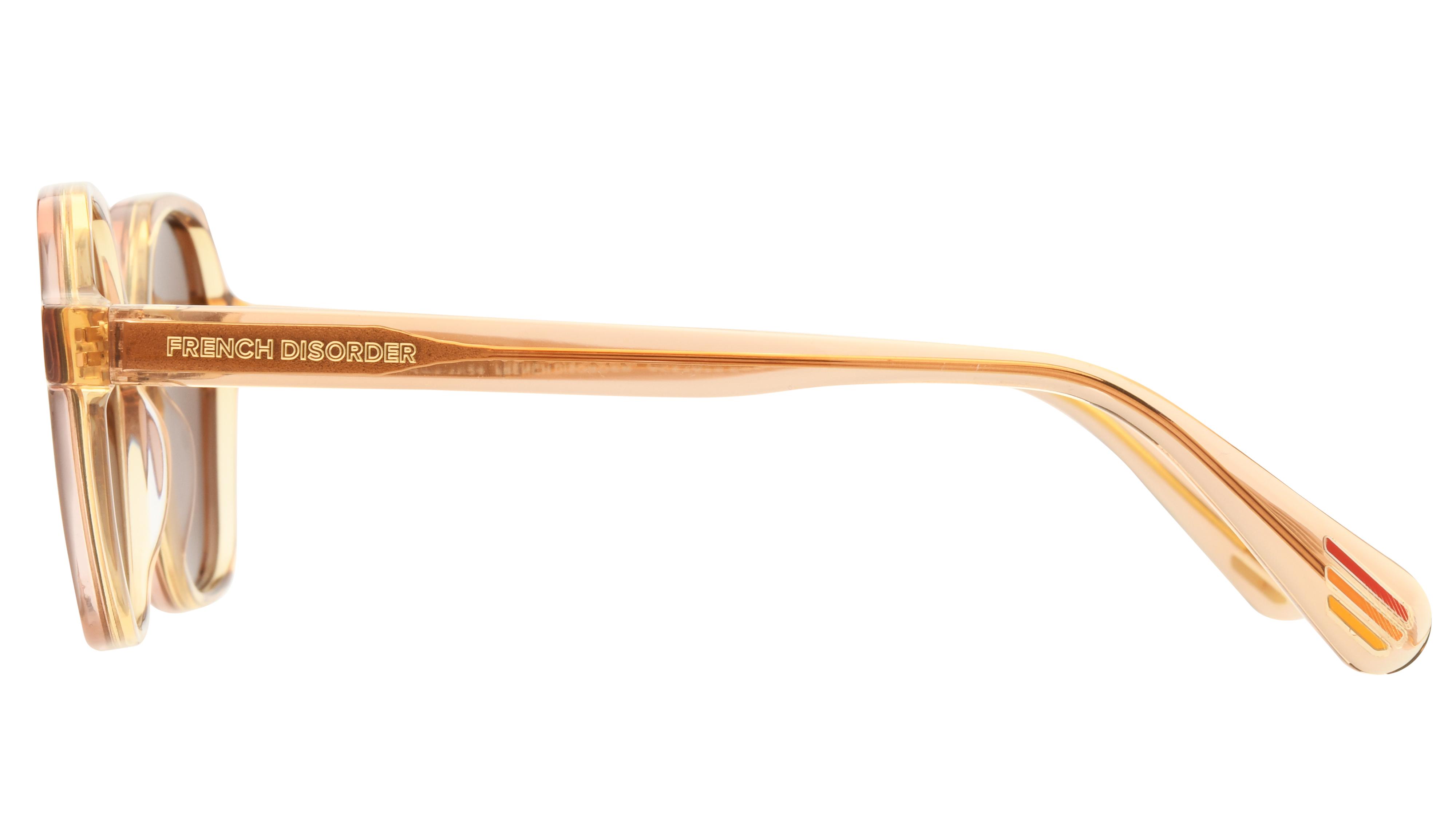 Lunettes de soleil French Disorder Femme Marron Carré Fd2507/S Gauche