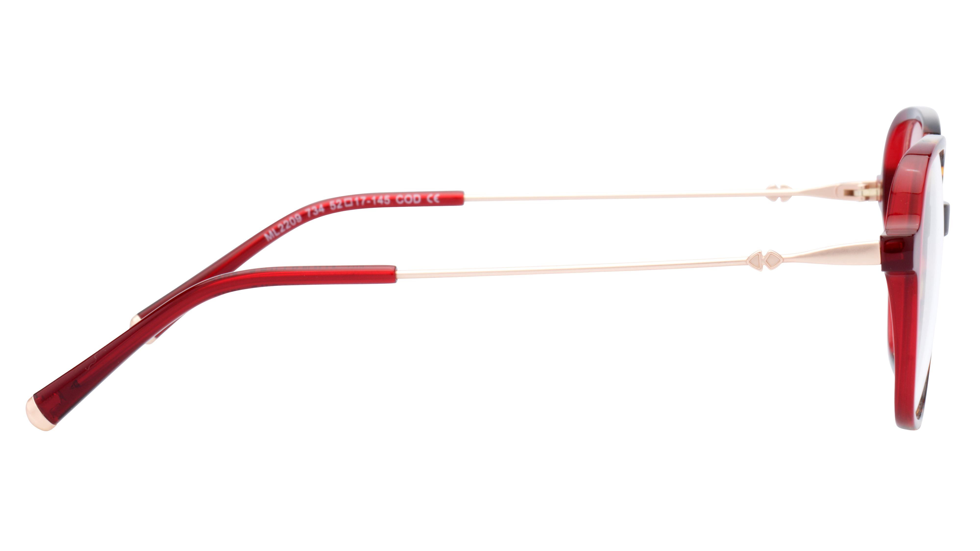 Lunettes de vue Signature Krys Femme Rouge Carré Ml2209 Droite