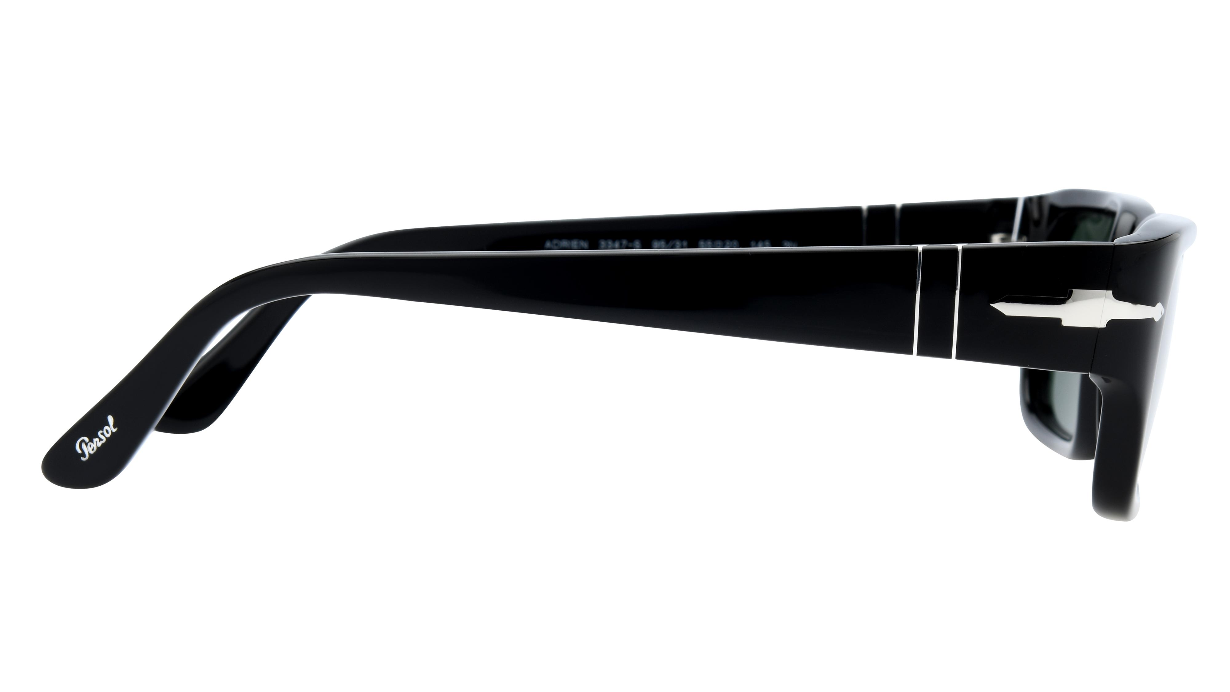 Lunettes de soleil Persol Mixte Noir Rectangle PO3347S Droite