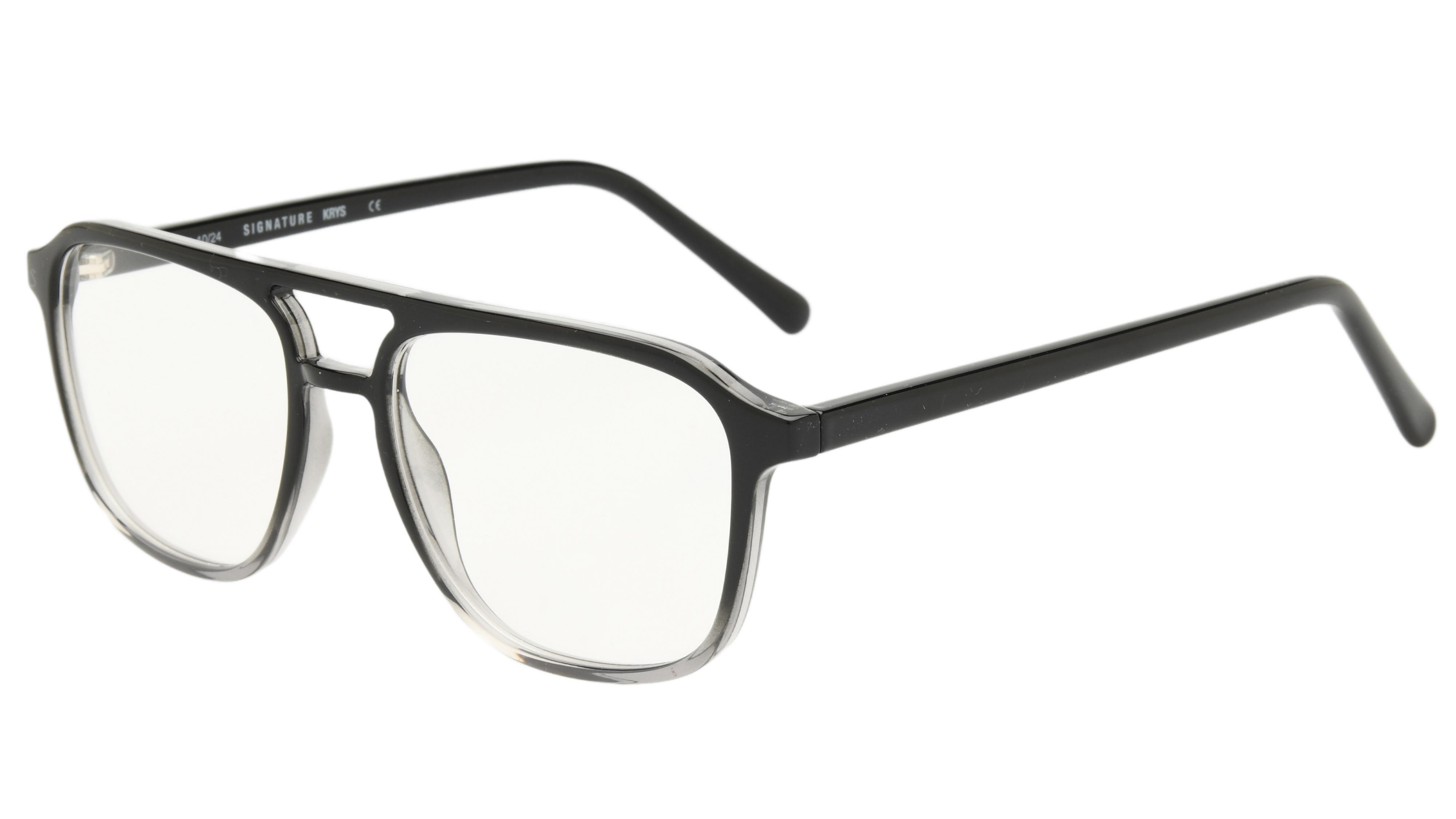 Lunettes de vue Krys Origine Homme Gris Aviateur Ess2502 Trois-Quart