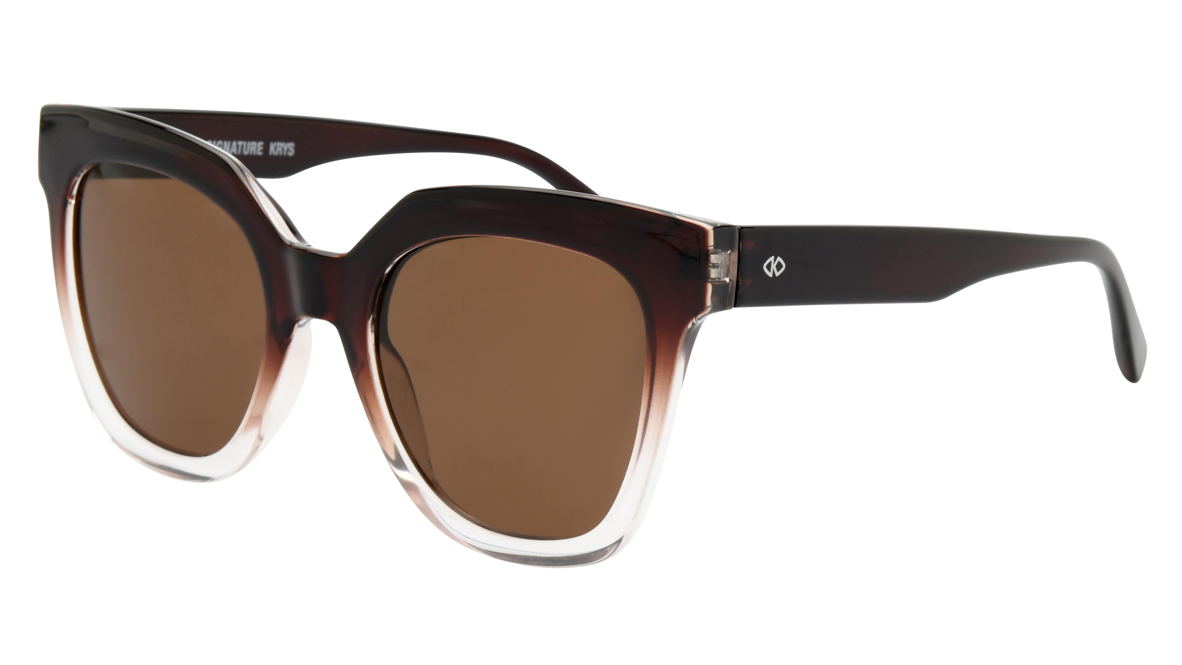 Lunettes de soleil Signature Krys Femme Marron Papillon Skj2506-A Trois-Quart