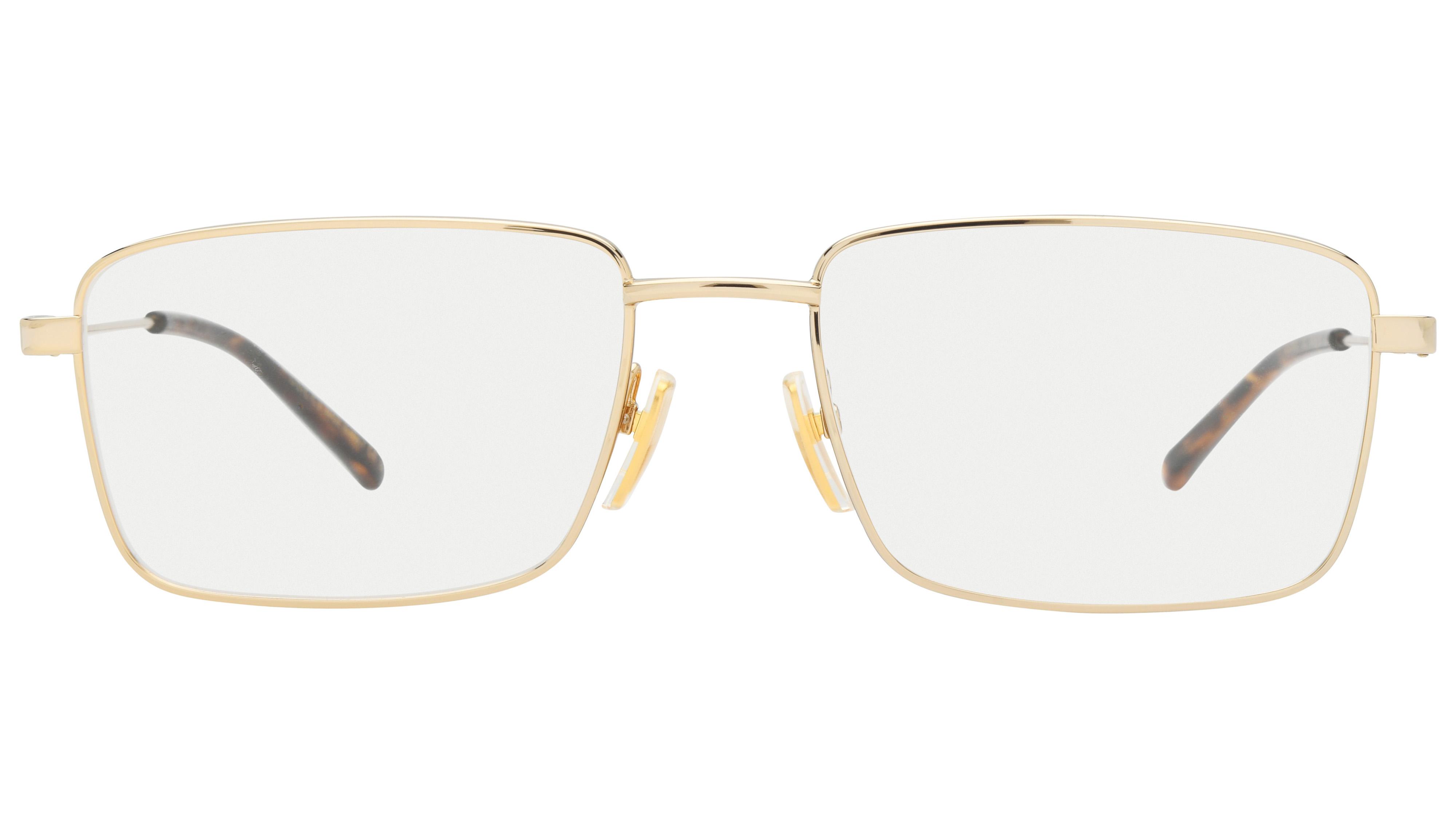Lunettes de vue Gucci Homme Or Rectangle Gg2098O Face