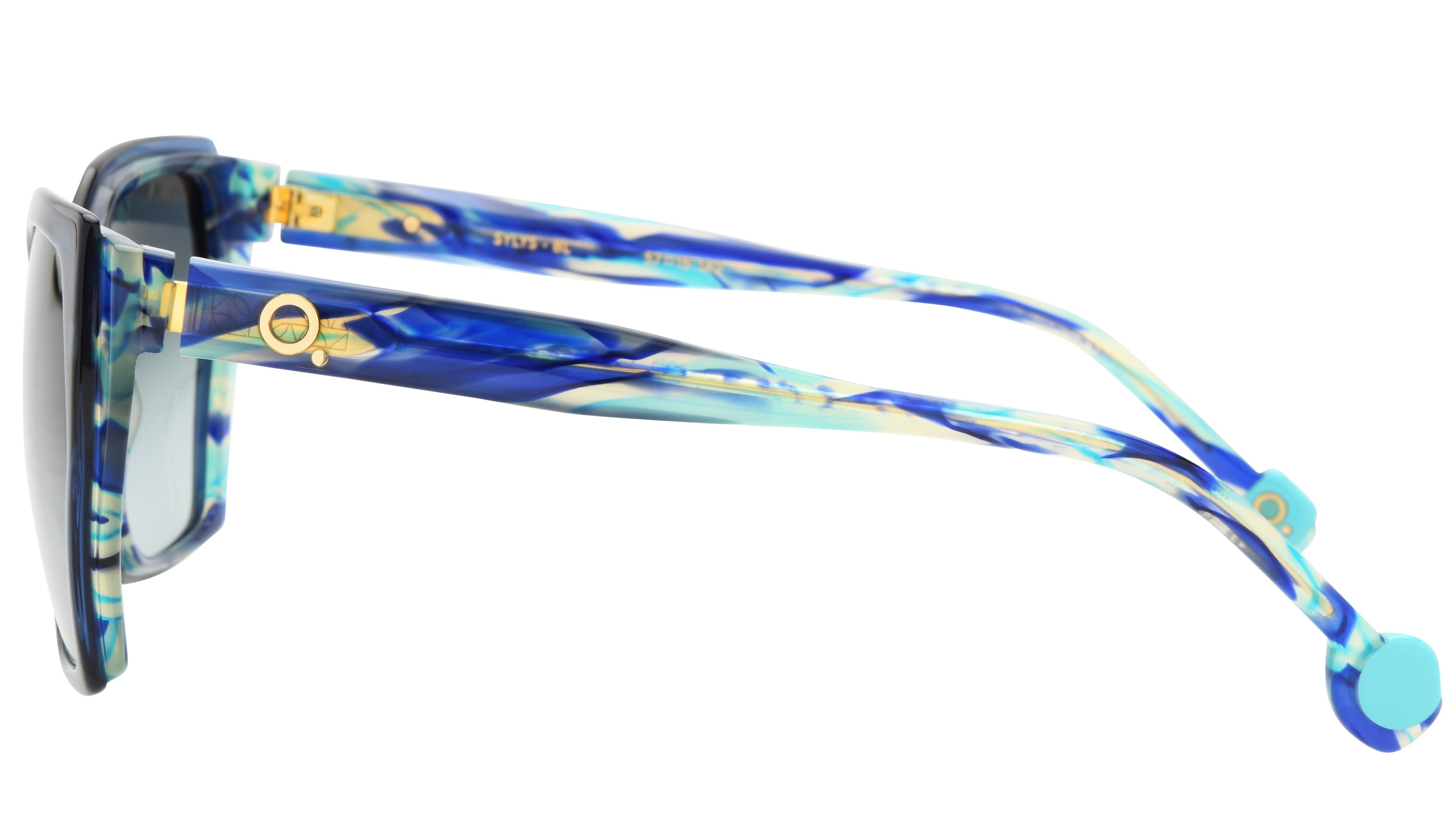 Lunettes de soleil Etnia Barcelona Femme Bleu Papillon SYLYS Gauche