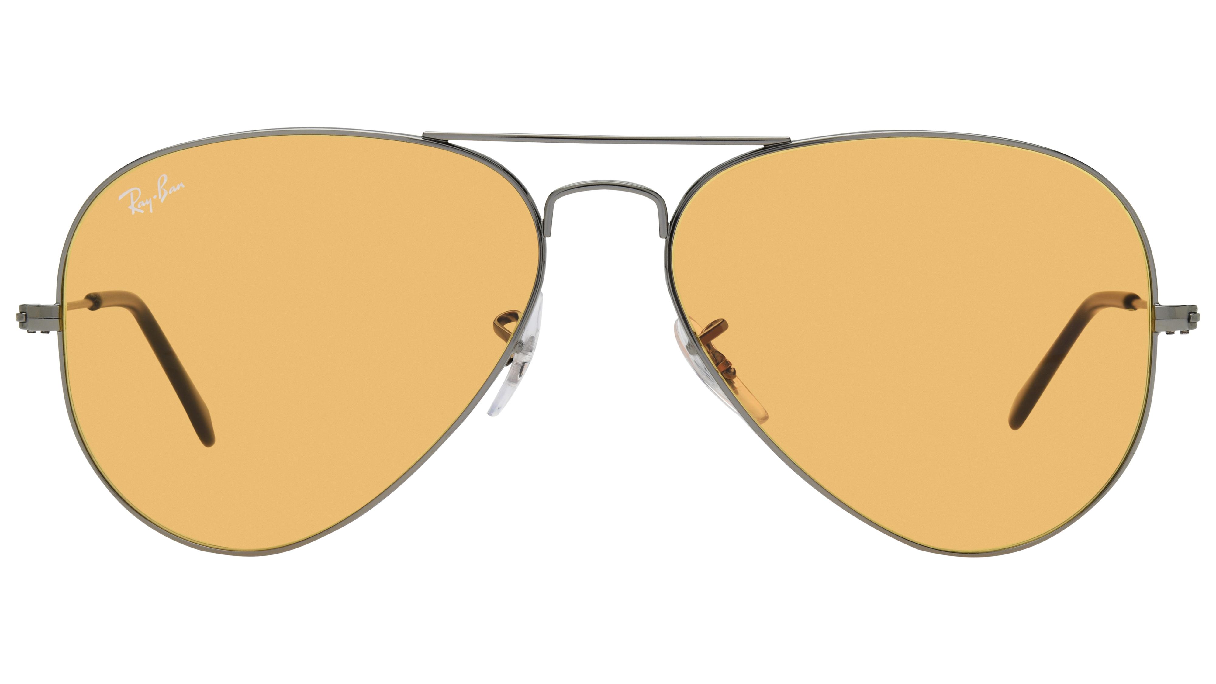 Lunettes de soleil Ray-Ban Mixte Gris Aviateur RB3025 Face