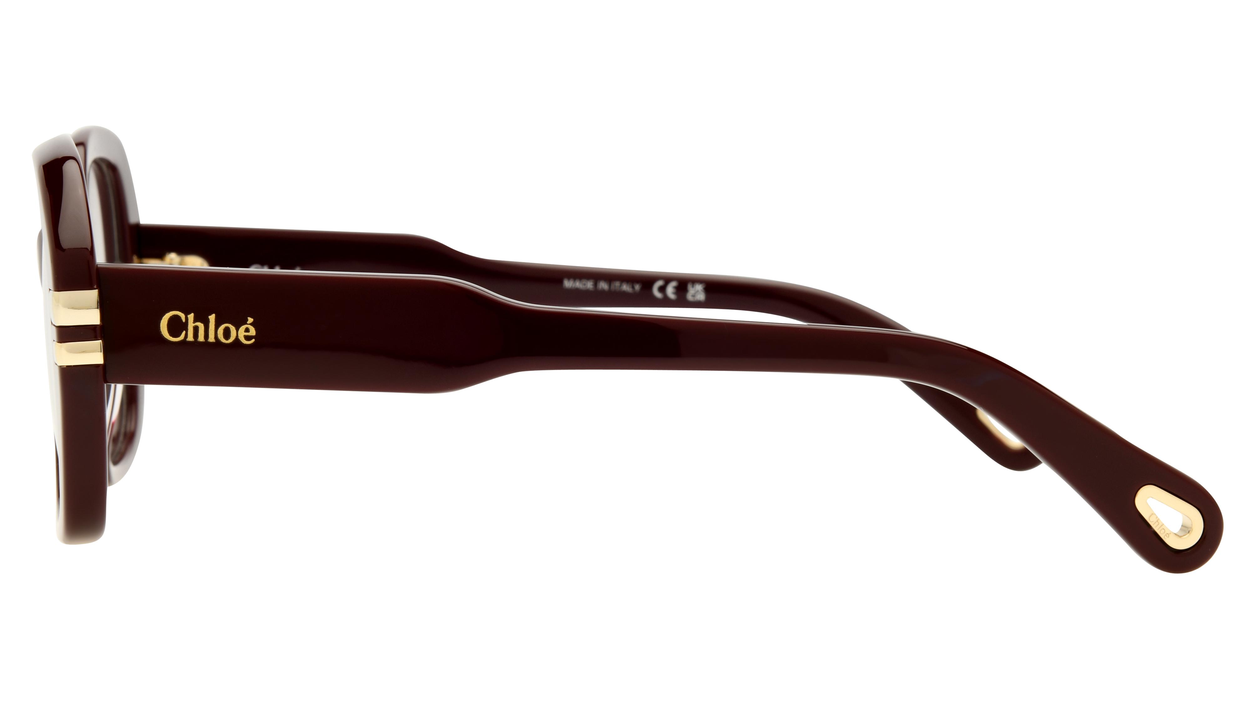 Lunettes de vue Chloé Femme Rouge Rectangle Ch0266O Gauche