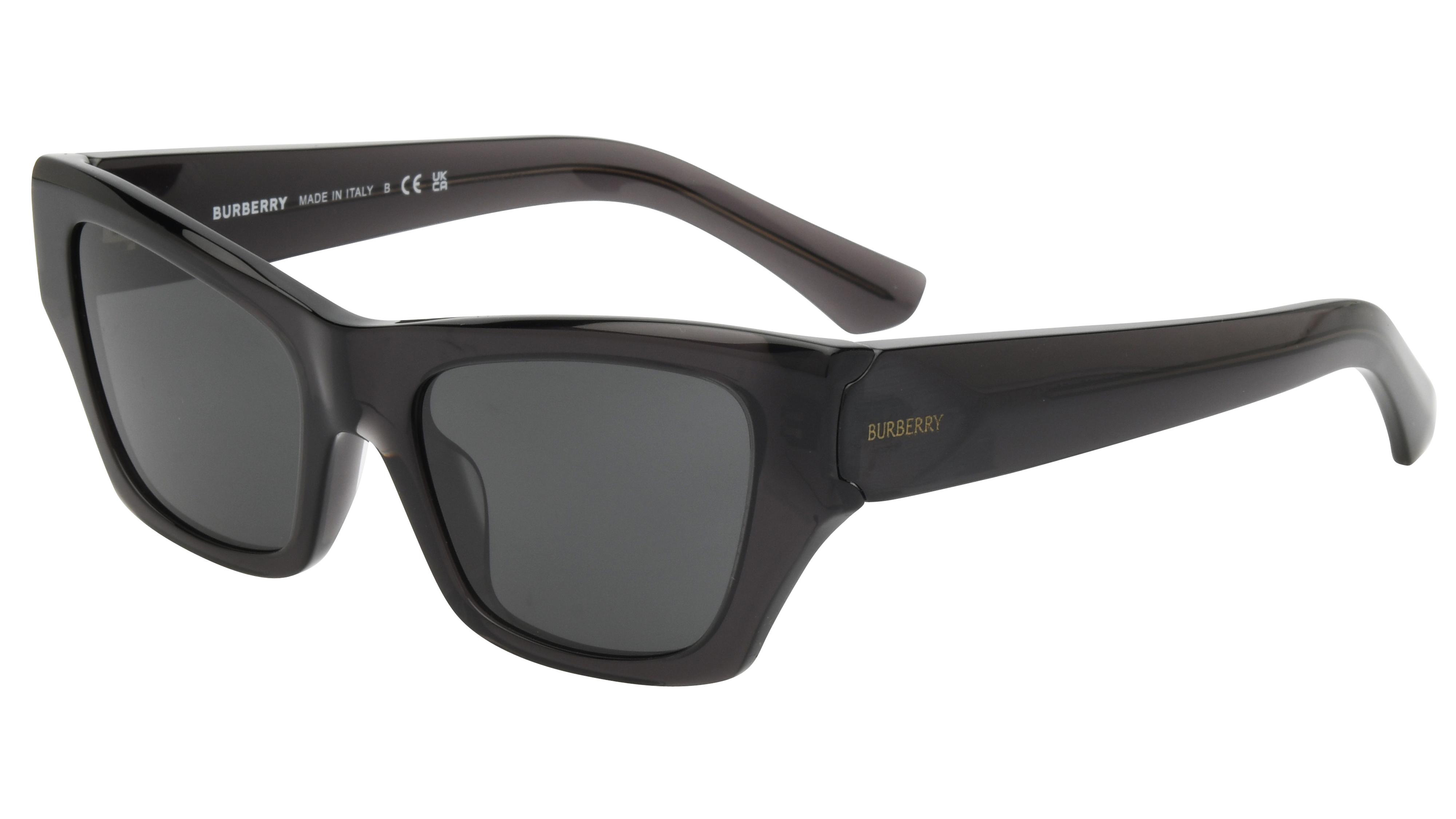 Lunettes de soleil Burberry Femme Gris Papillon BE4441U Trois-Quart