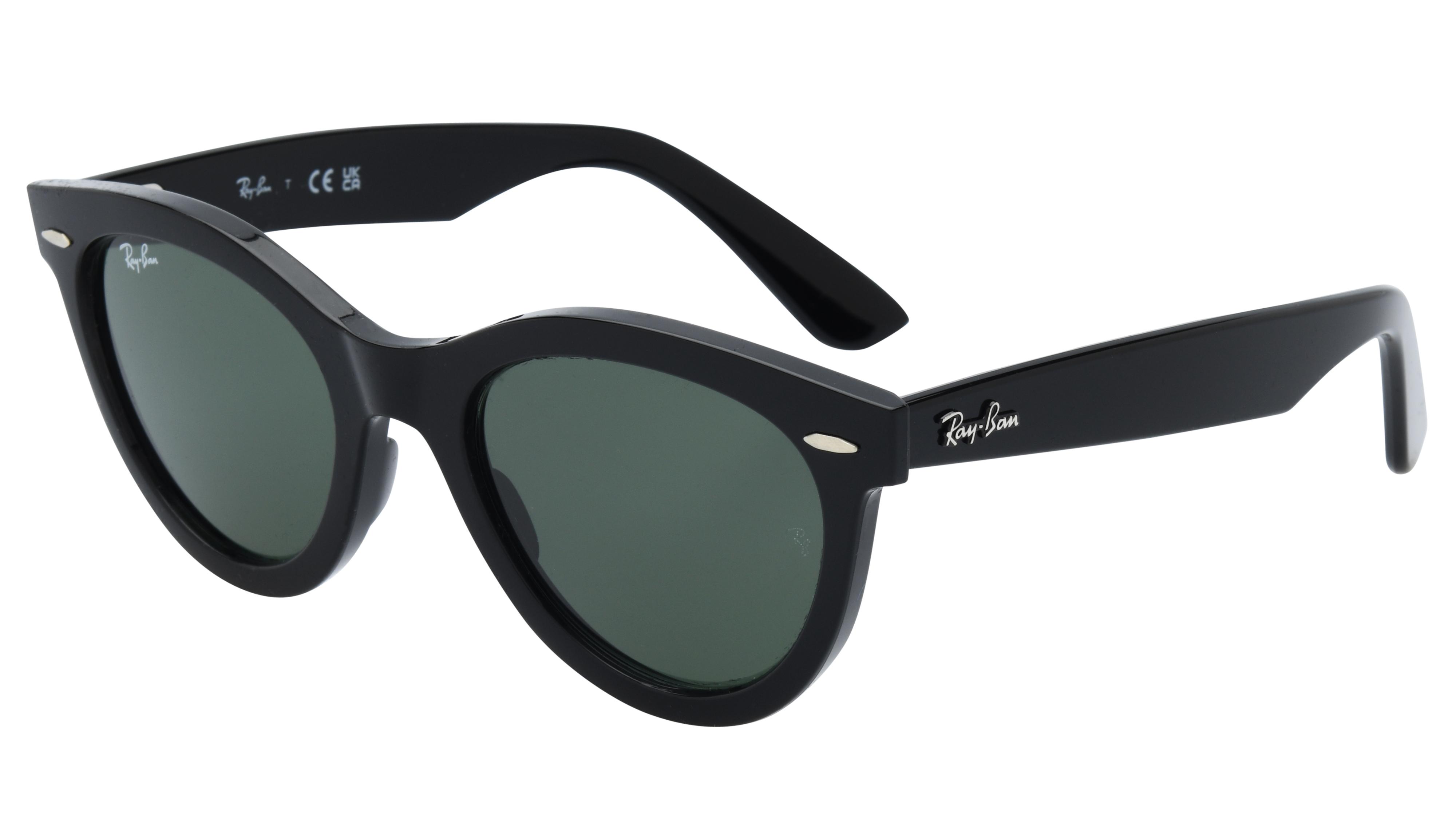 Lunettes de soleil Ray-Ban Mixte Noir Ovale RB2241 Trois-Quart