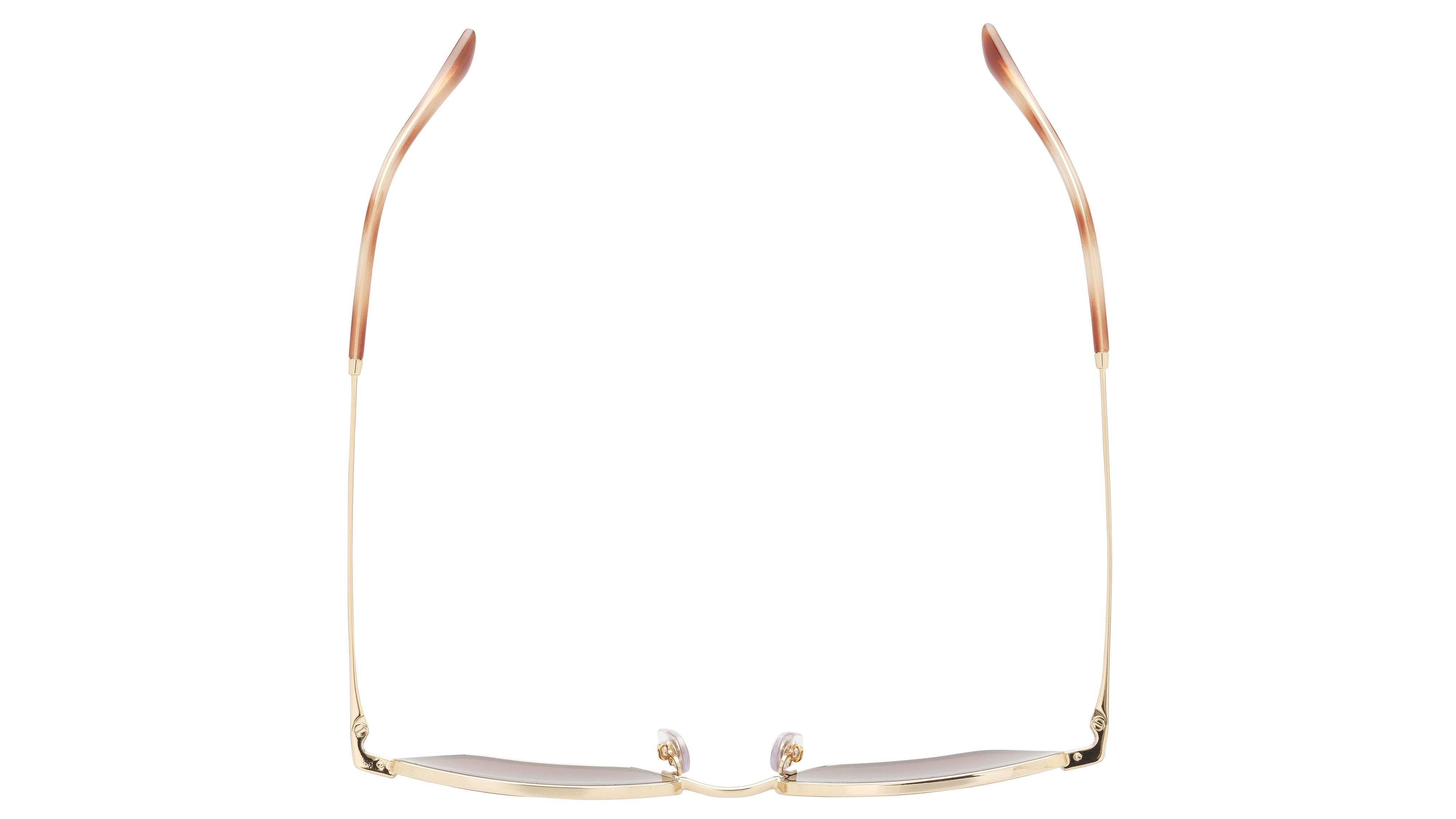Lunettes de soleil Ray-Ban Mixte Or Papillon rb3783 Dessus