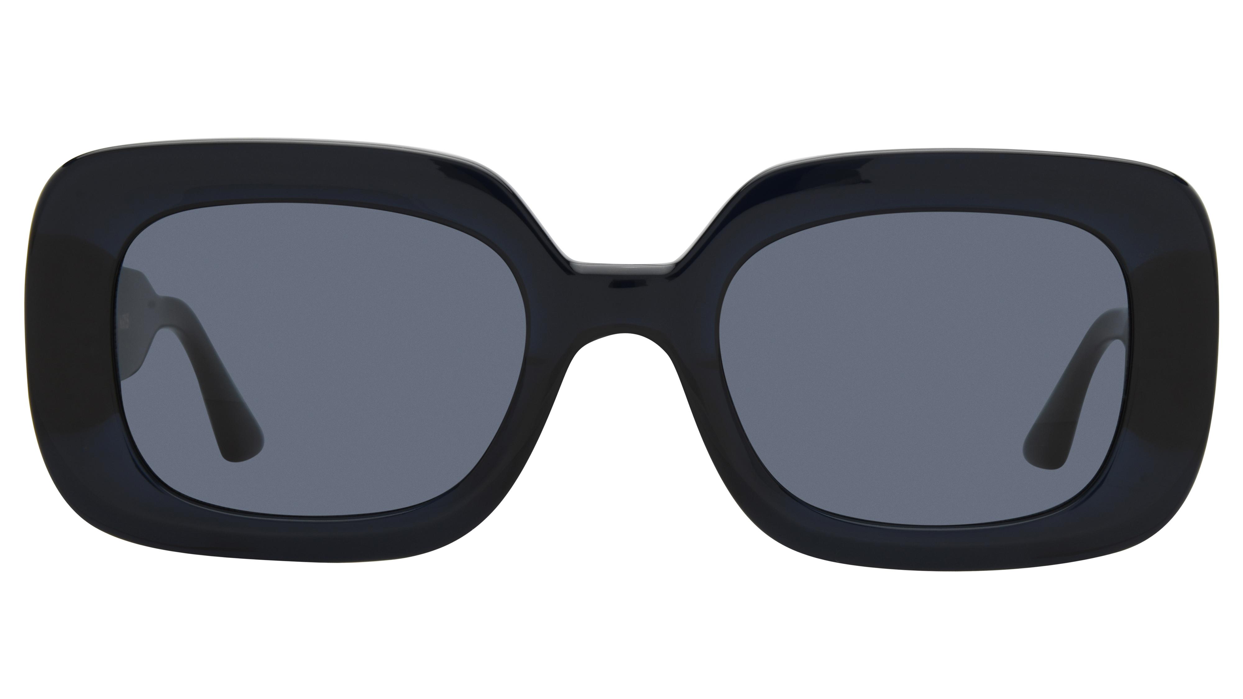 Lunettes de soleil Signature Krys Femme Bleu Rectangle radieuse Face