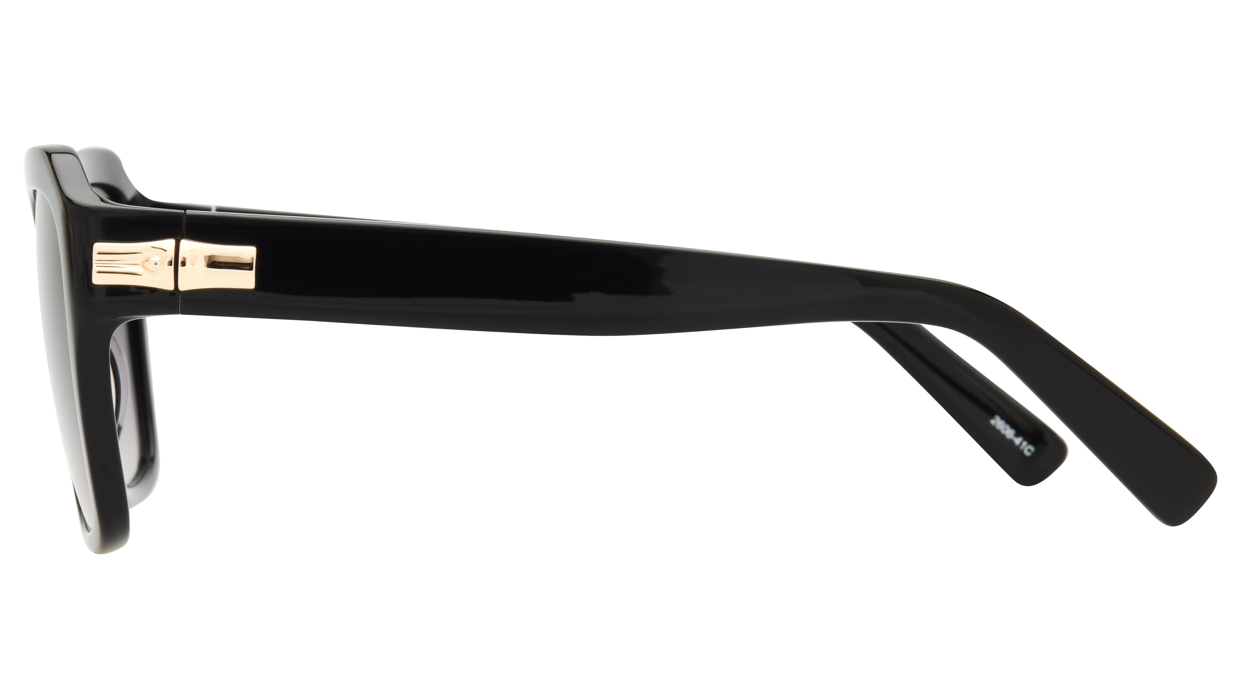 Lunettes de soleil Longchamp Femme Noir Rectangle Lo816S Gauche
