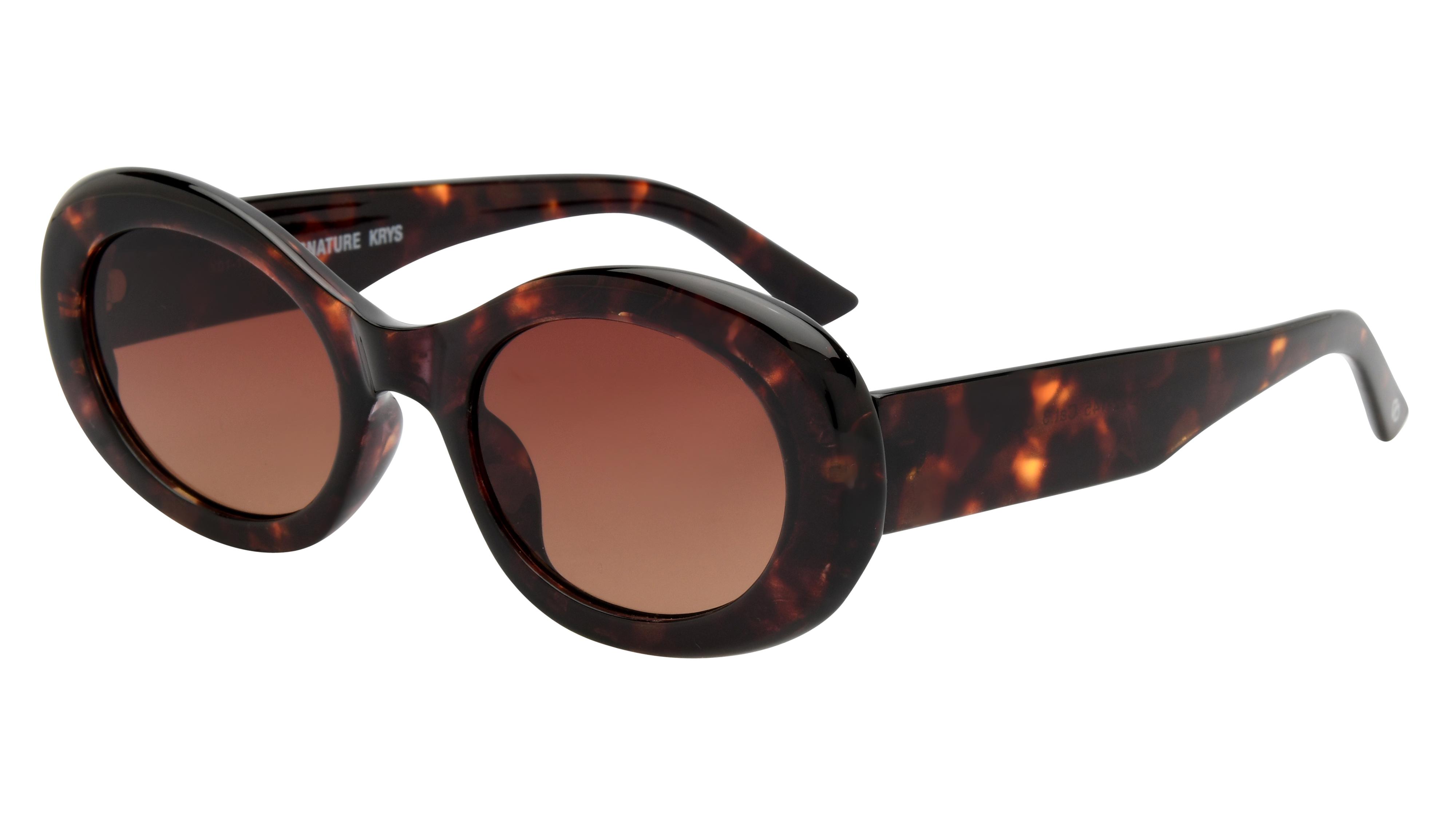 Lunettes de soleil Signature Krys Femme Écaille Ovale Skj2502-B Trois-Quart