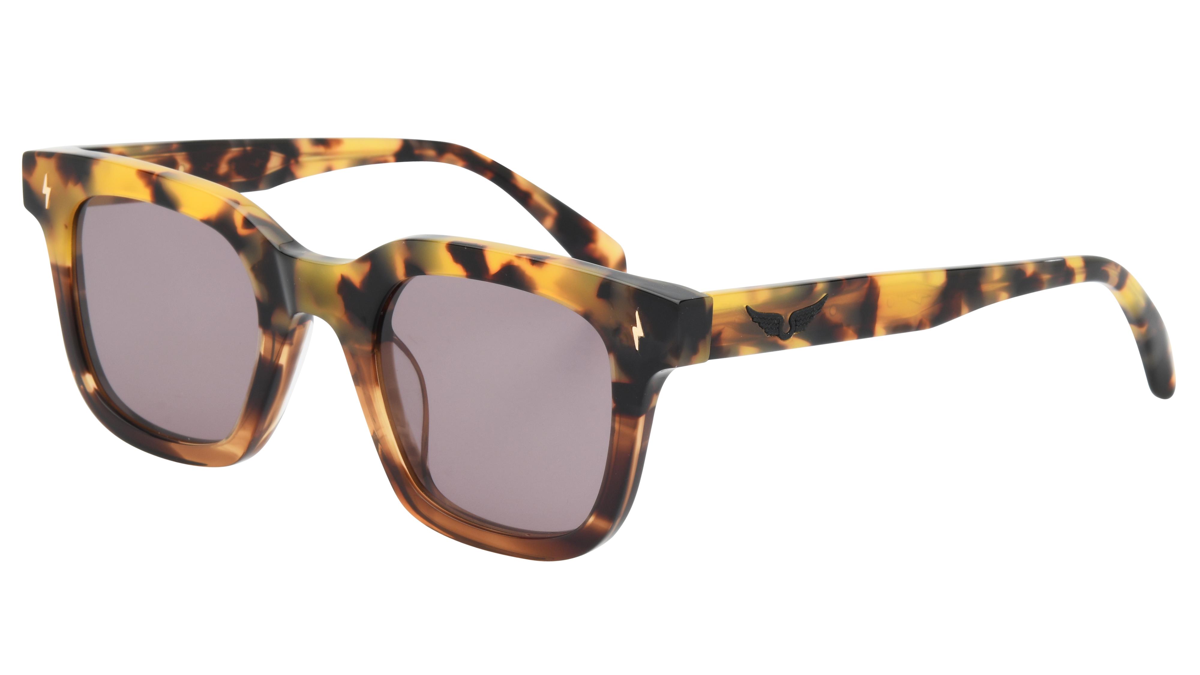 Lunettes de soleil Zadig & Voltaire Femme Écaille Carré SZV401 Trois-Quart