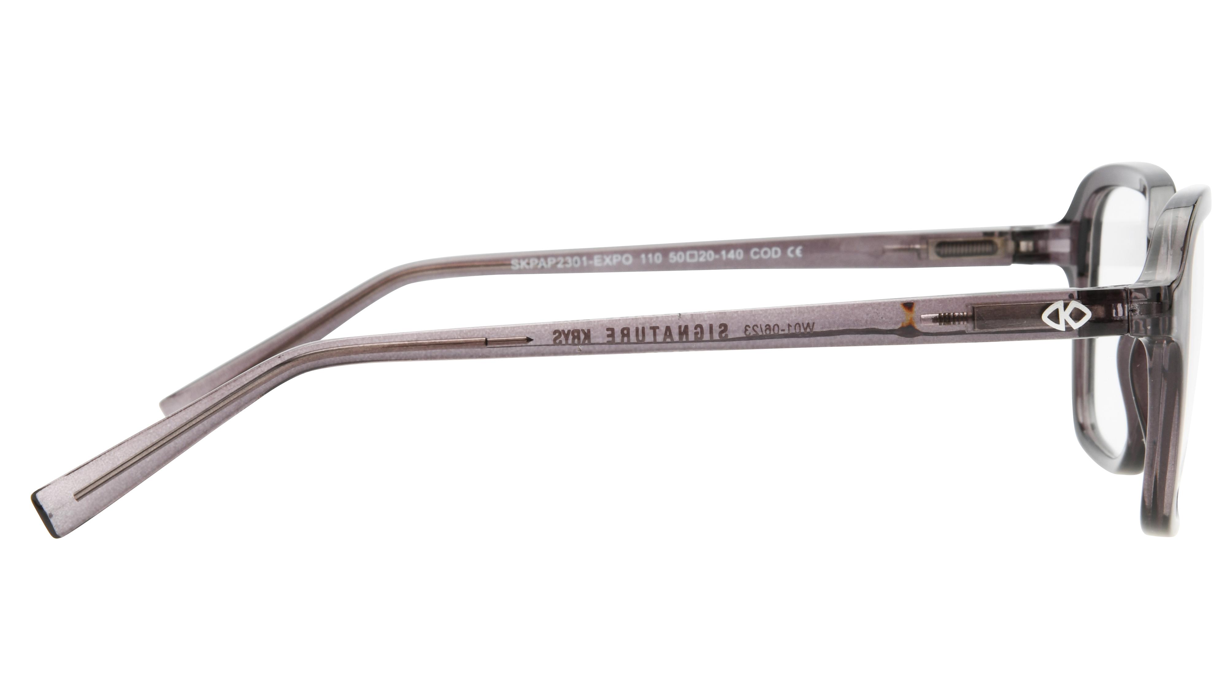 Lunettes anti-lumière bleue Signature Krys Mixte Gris Rectangle Skpap-E2301 Droite