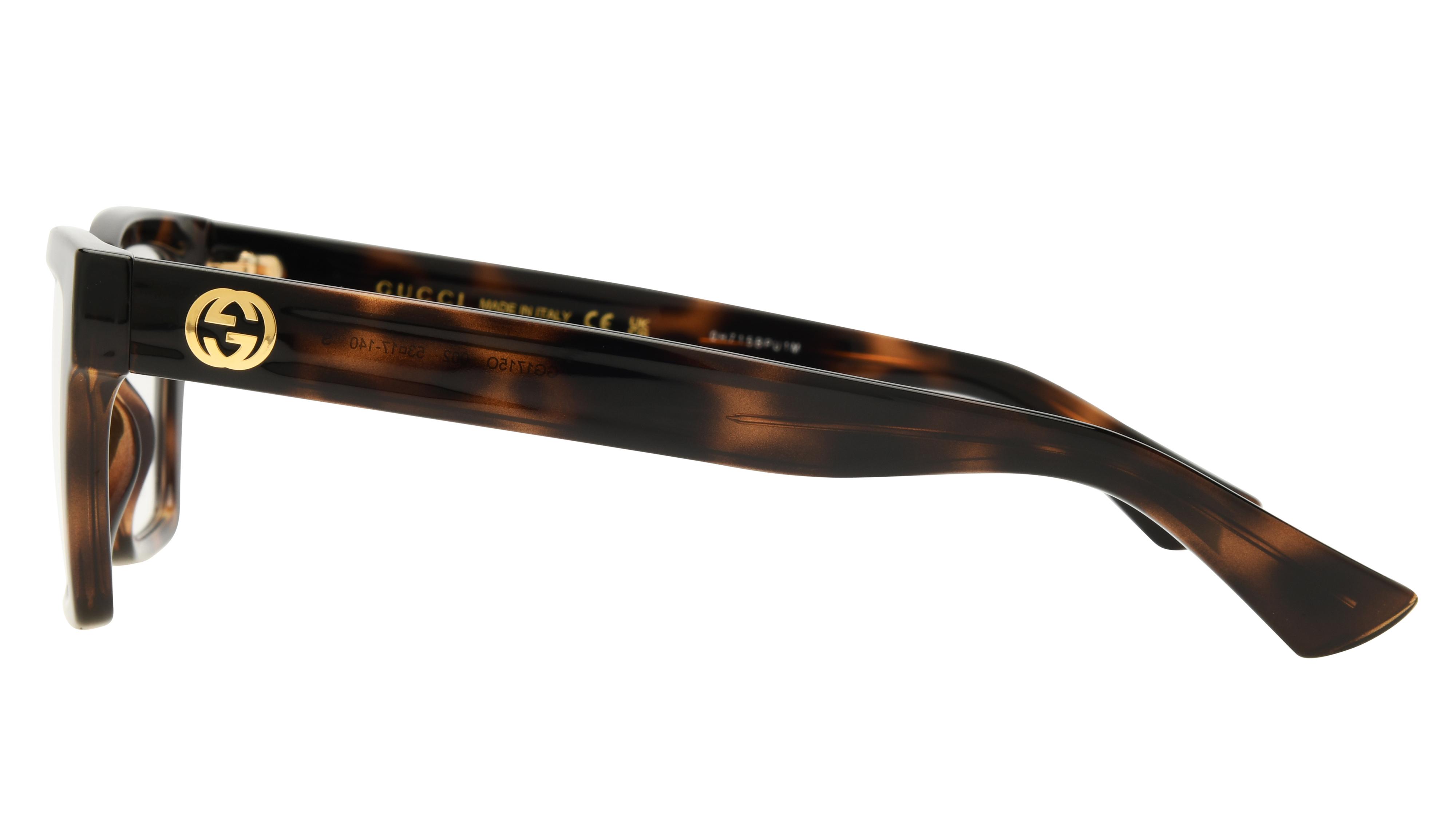 Lunettes de vue Gucci Femme Écaille Papillon GG1715O Gauche