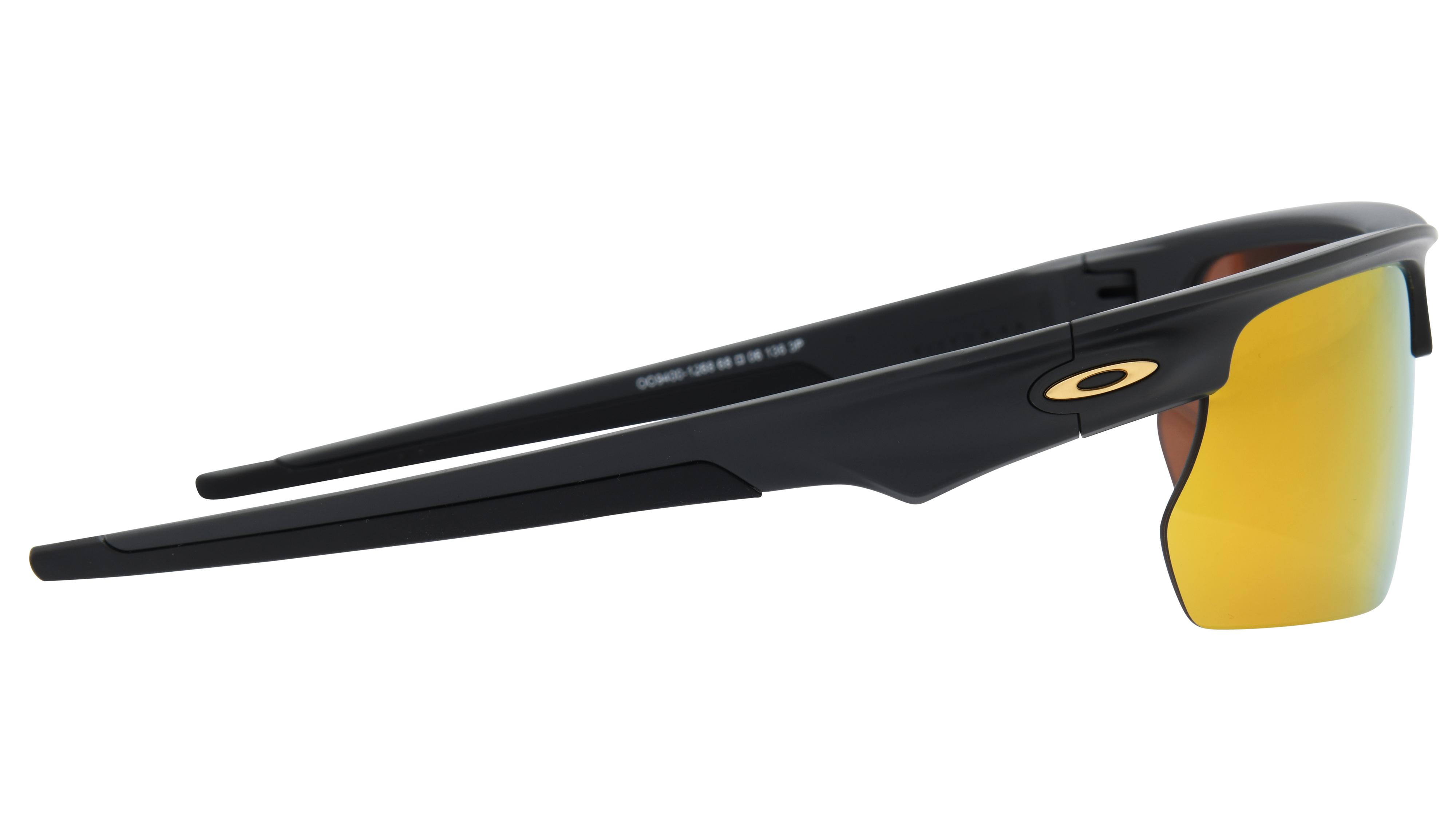 Lunettes de soleil Oakley Mixte Noir Rectangle Oo9400 Droite