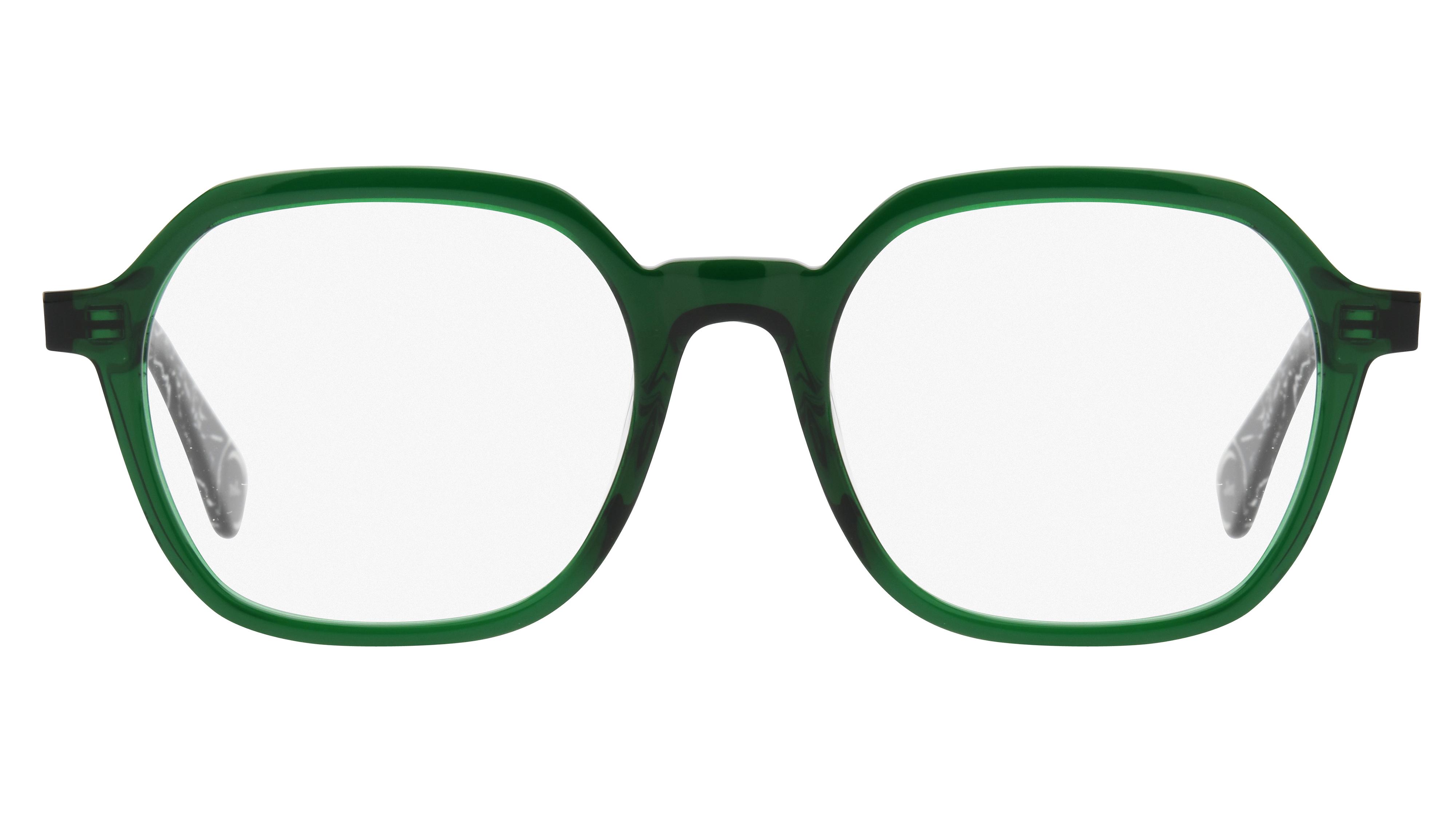 Lunettes de vue WOOW Homme Vert Carré Jetlag1 Face