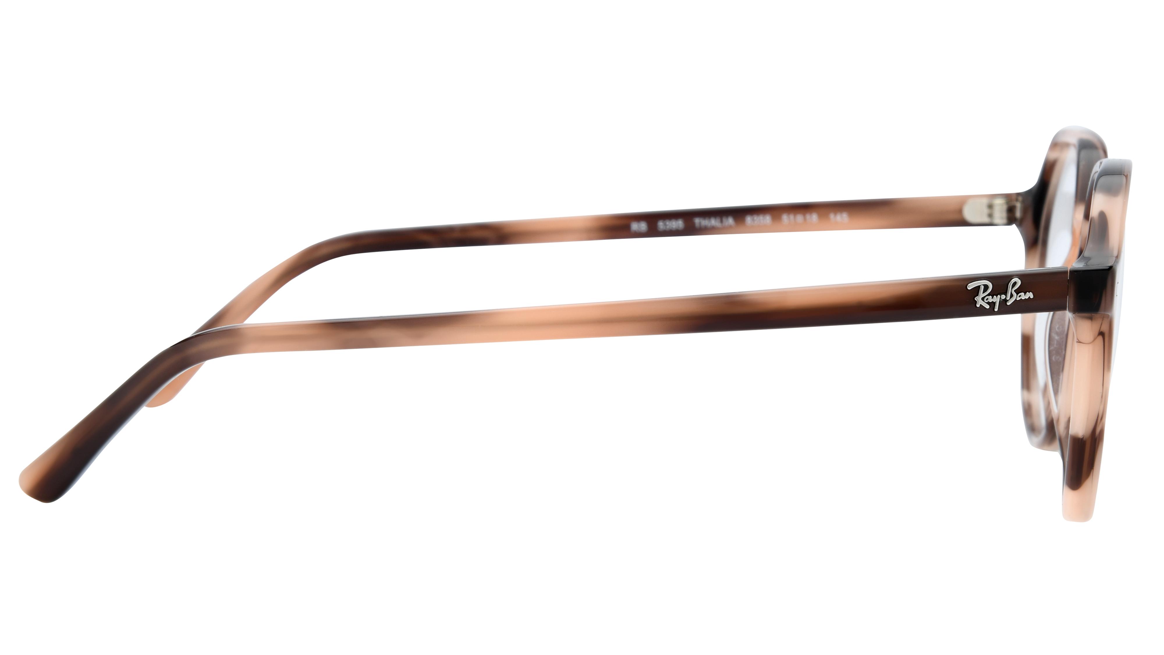 Lunettes de vue Ray-Ban Mixte Rose Carré Rx5395 Droite