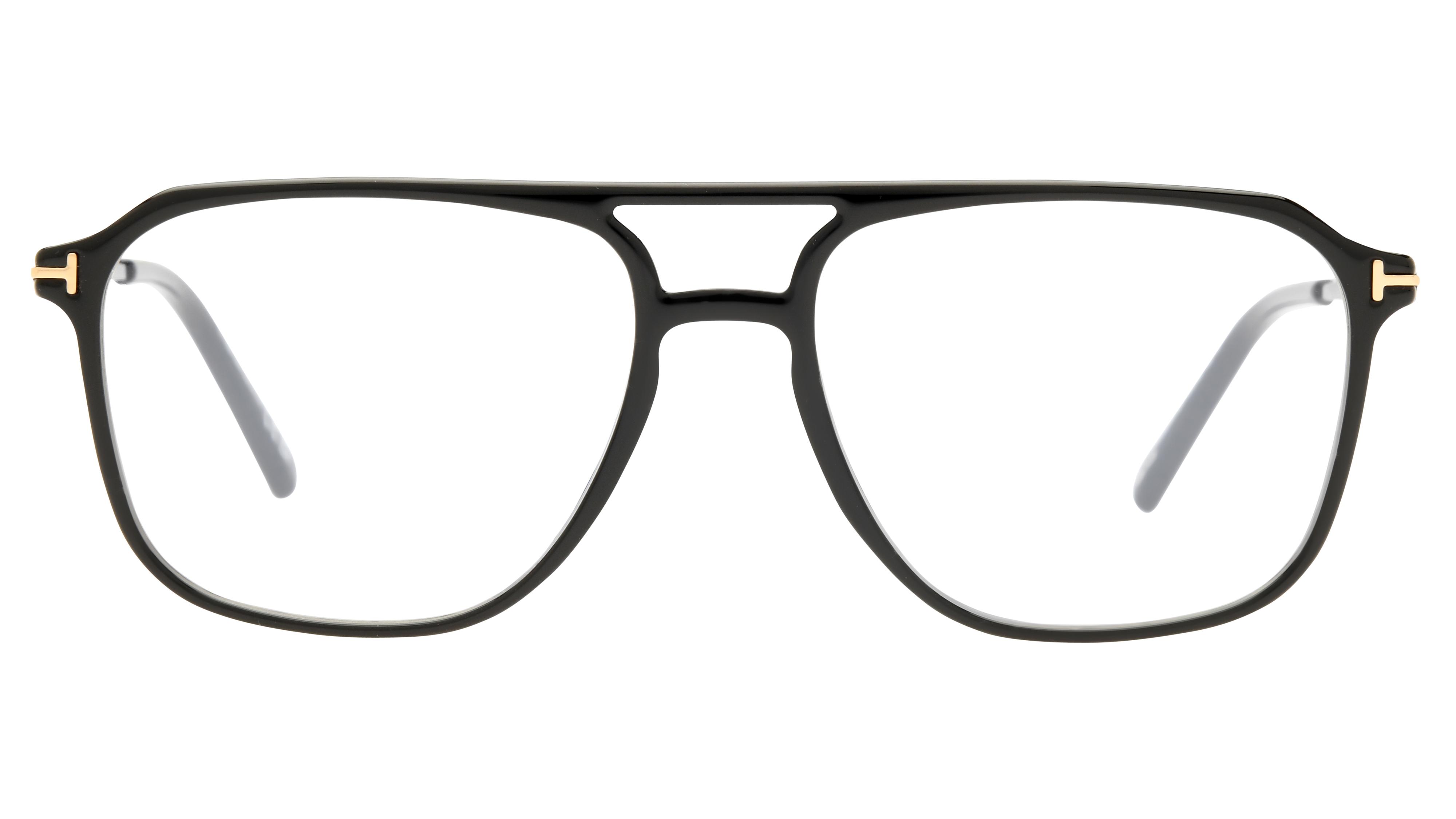 Lunettes de vue Tom Ford Mixte Noir Aviateur Tf5665-B Face
