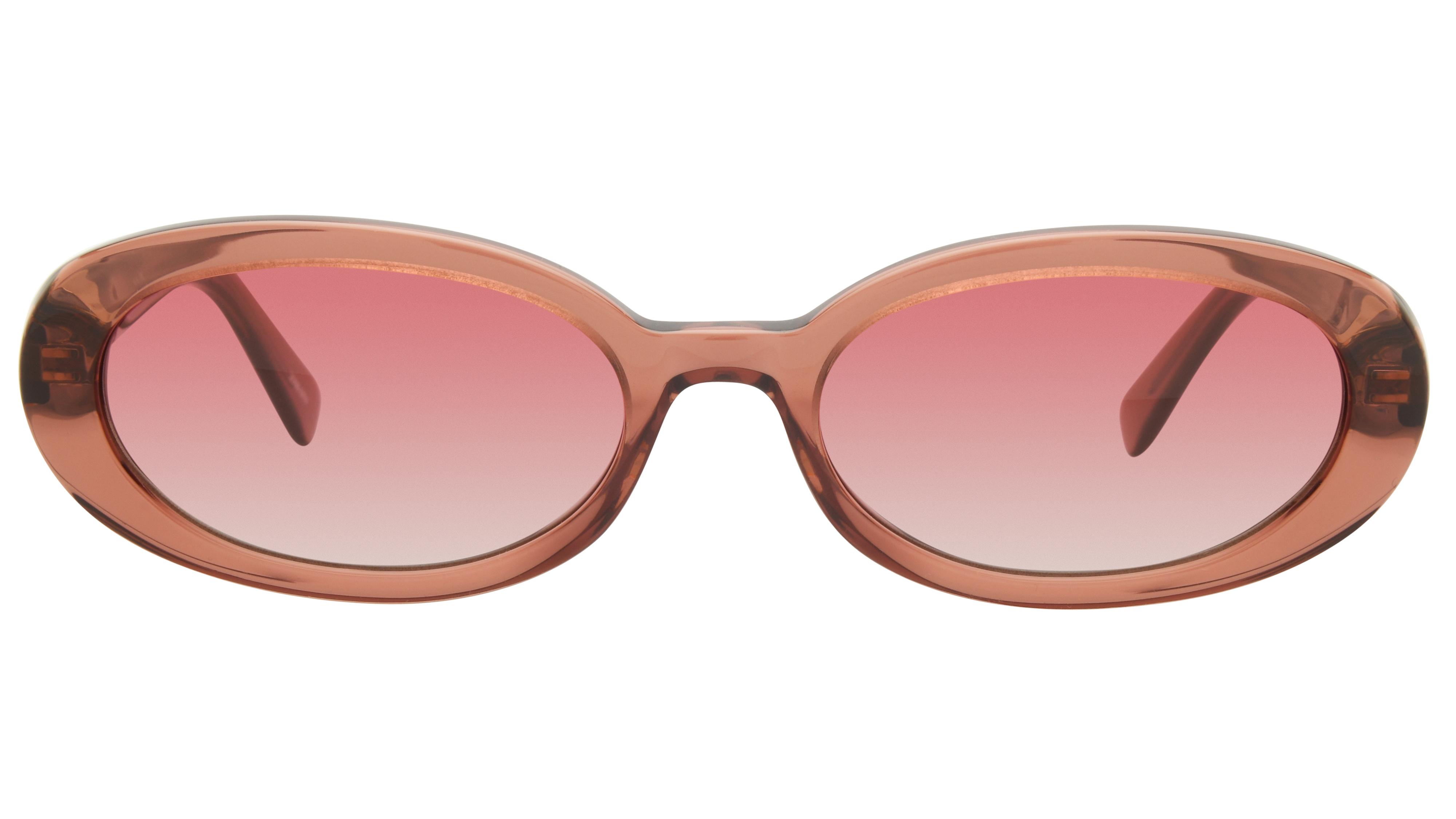 Lunettes de soleil Longchamp Femme Rose Ovale LO795S Face