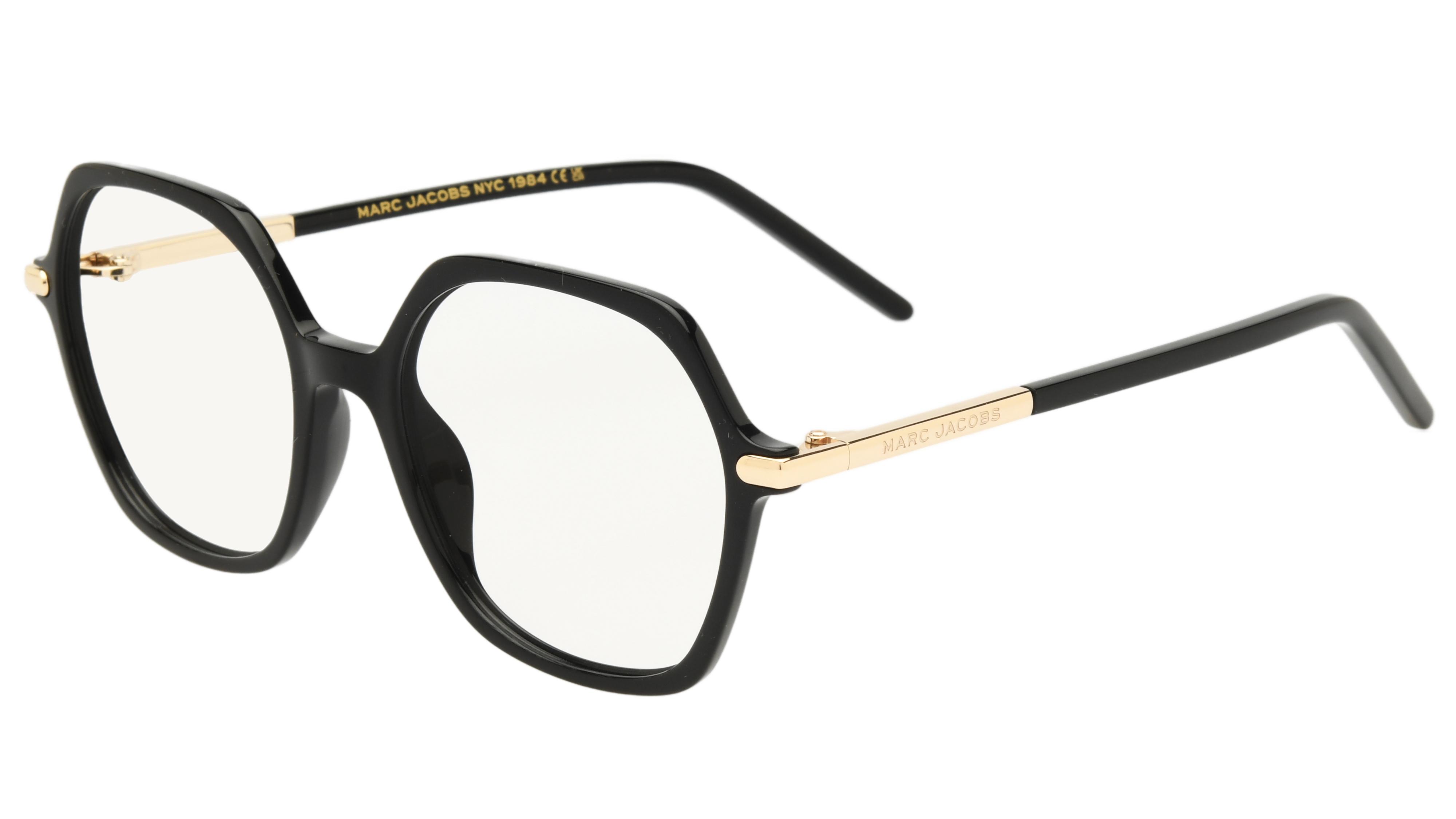 Lunettes de vue Marc Jacobs Femme Noir Carré Marc778 Trois-Quart