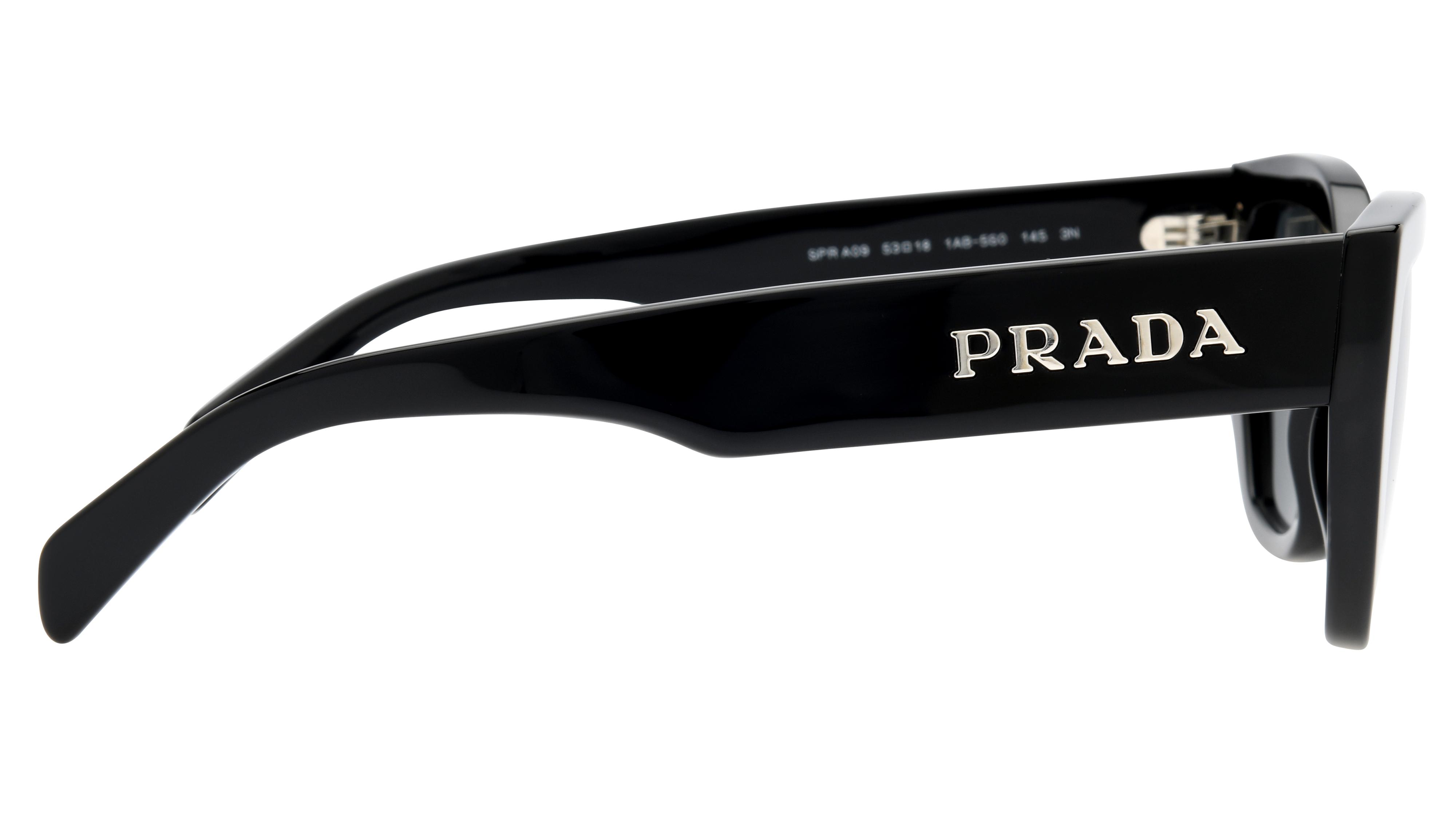 Lunettes de soleil Prada Pra09S 1Ab5S0 Noir Brillant Papillon Krys