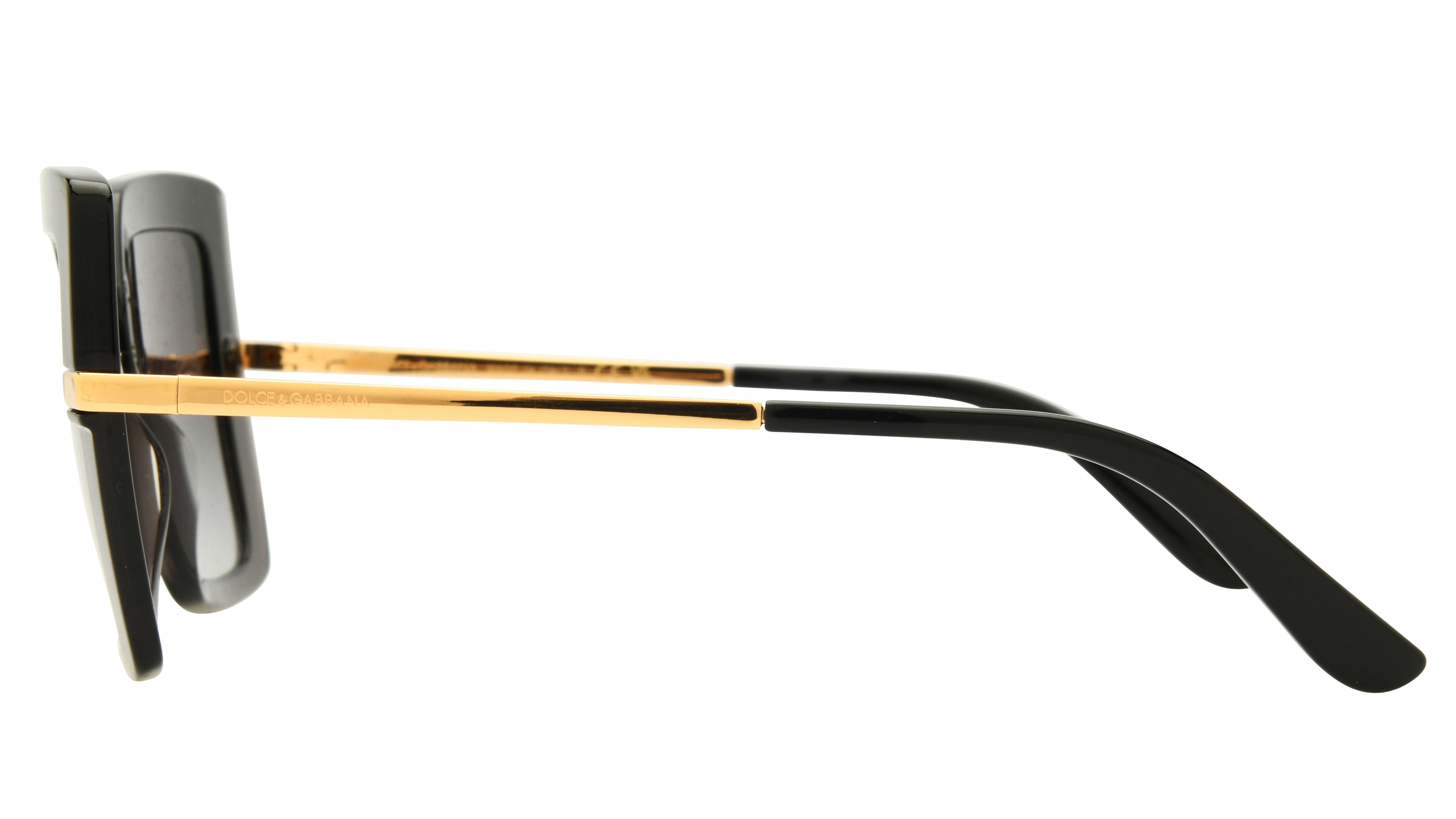 Lunettes de soleil  Femme Noir Carré dg4373 Gauche