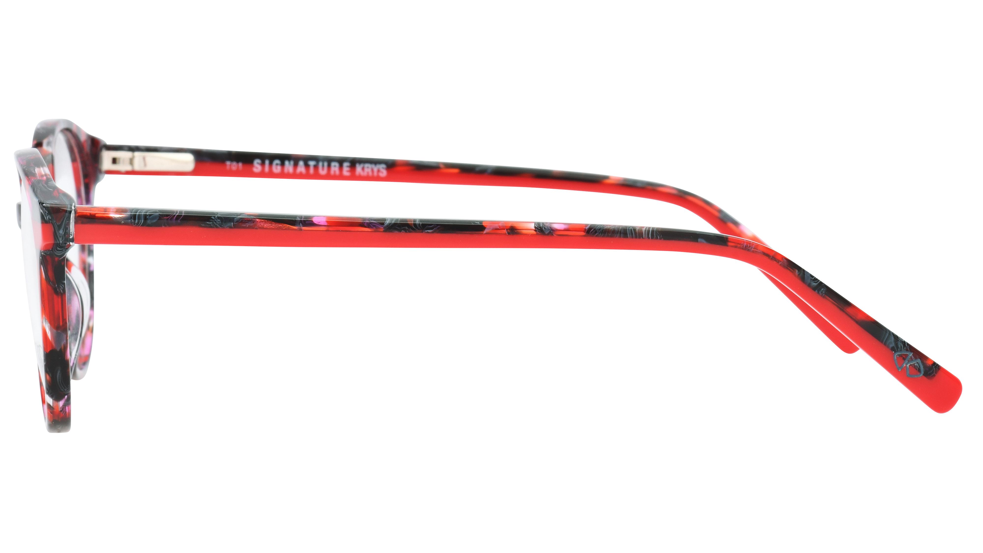 Lunettes de vue Signature Krys Femme Gris Pantos Kis2001 Gauche