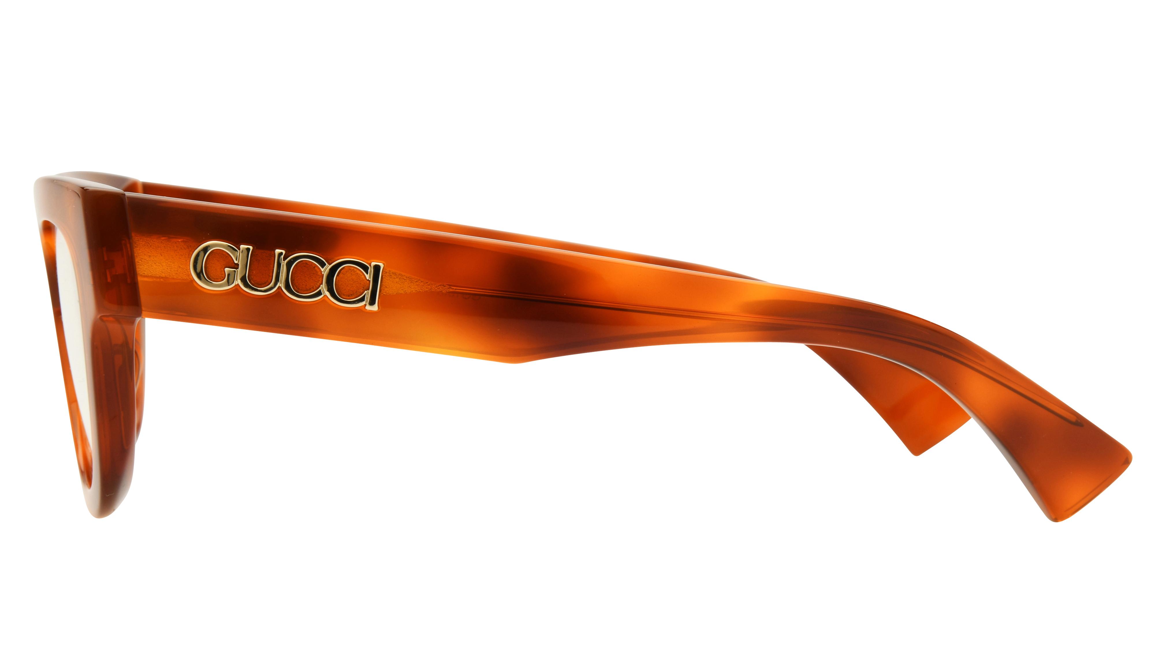 Lunettes de vue Gucci Femme Marron Rectangle gg1837o Gauche