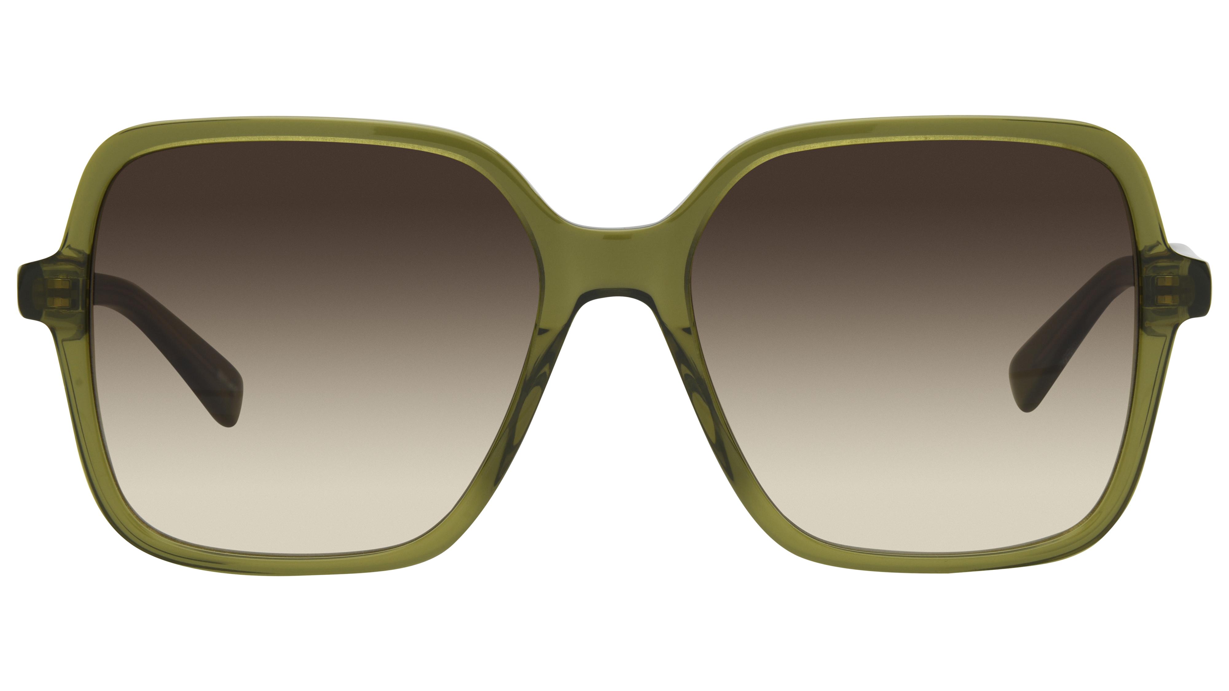 Lunettes de soleil Longchamp Femme Vert Carré lo808s Face